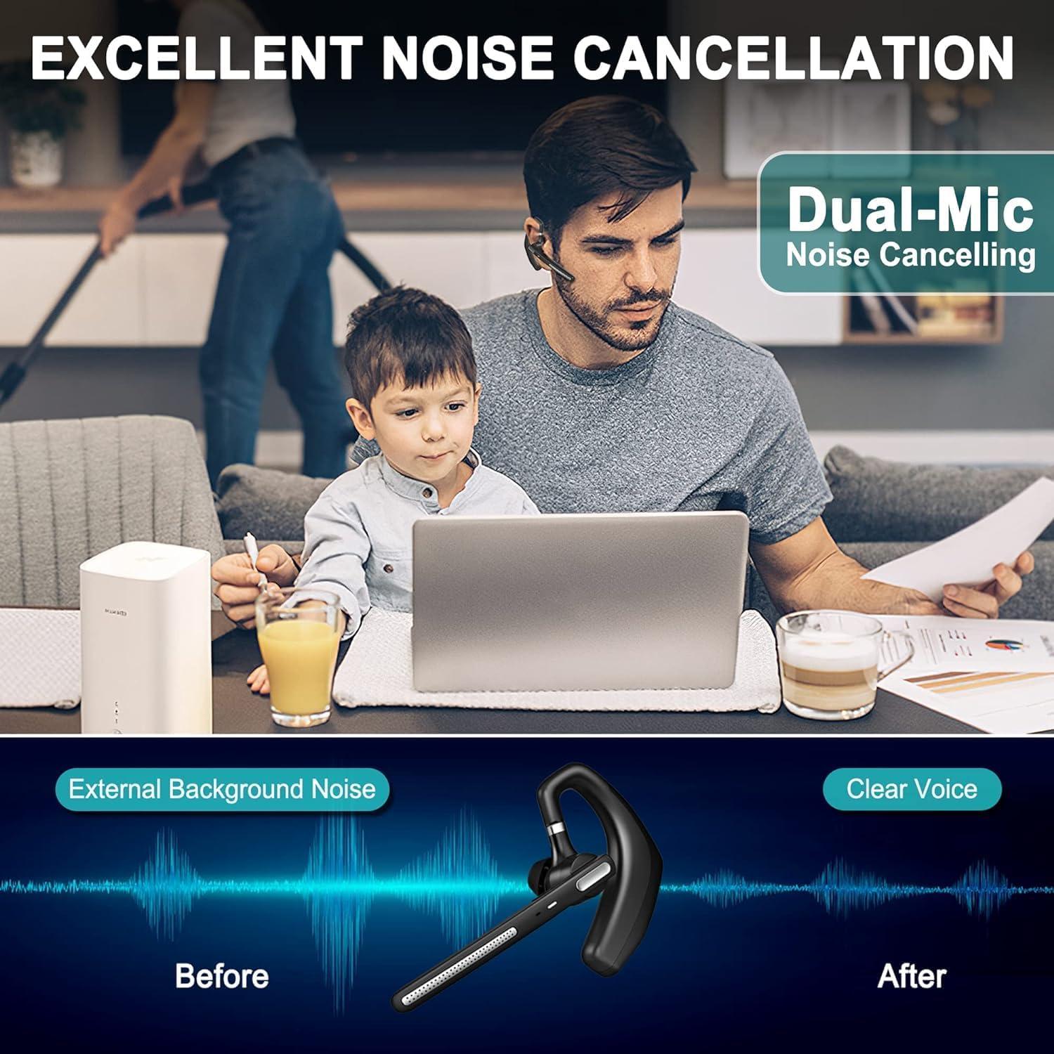 Auricular Bluetooth YIDUOKING A6S con Cancelación de Ruido 110H