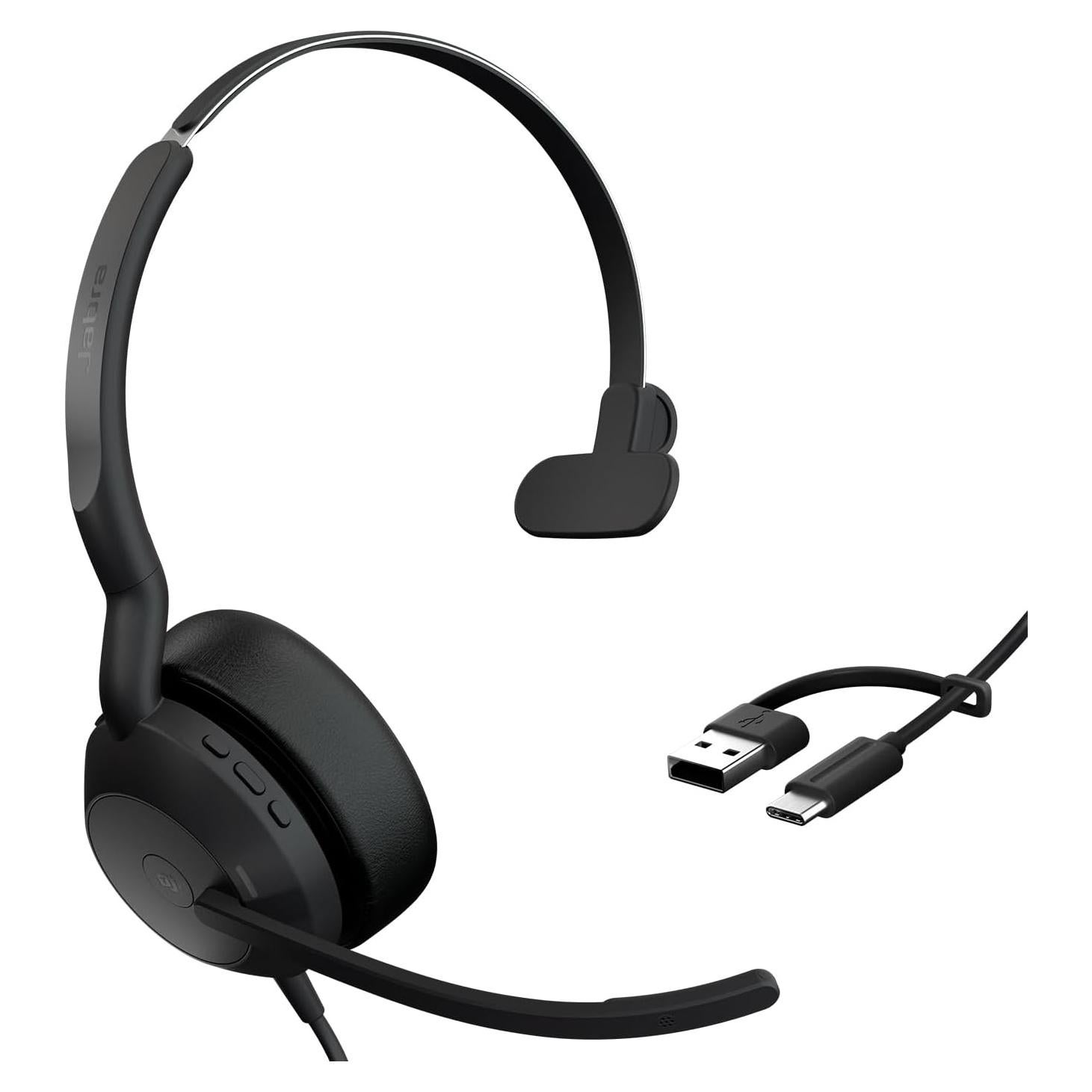 Auricular Jabra Evolve2 50 con Cable y Cancelación de Ruido