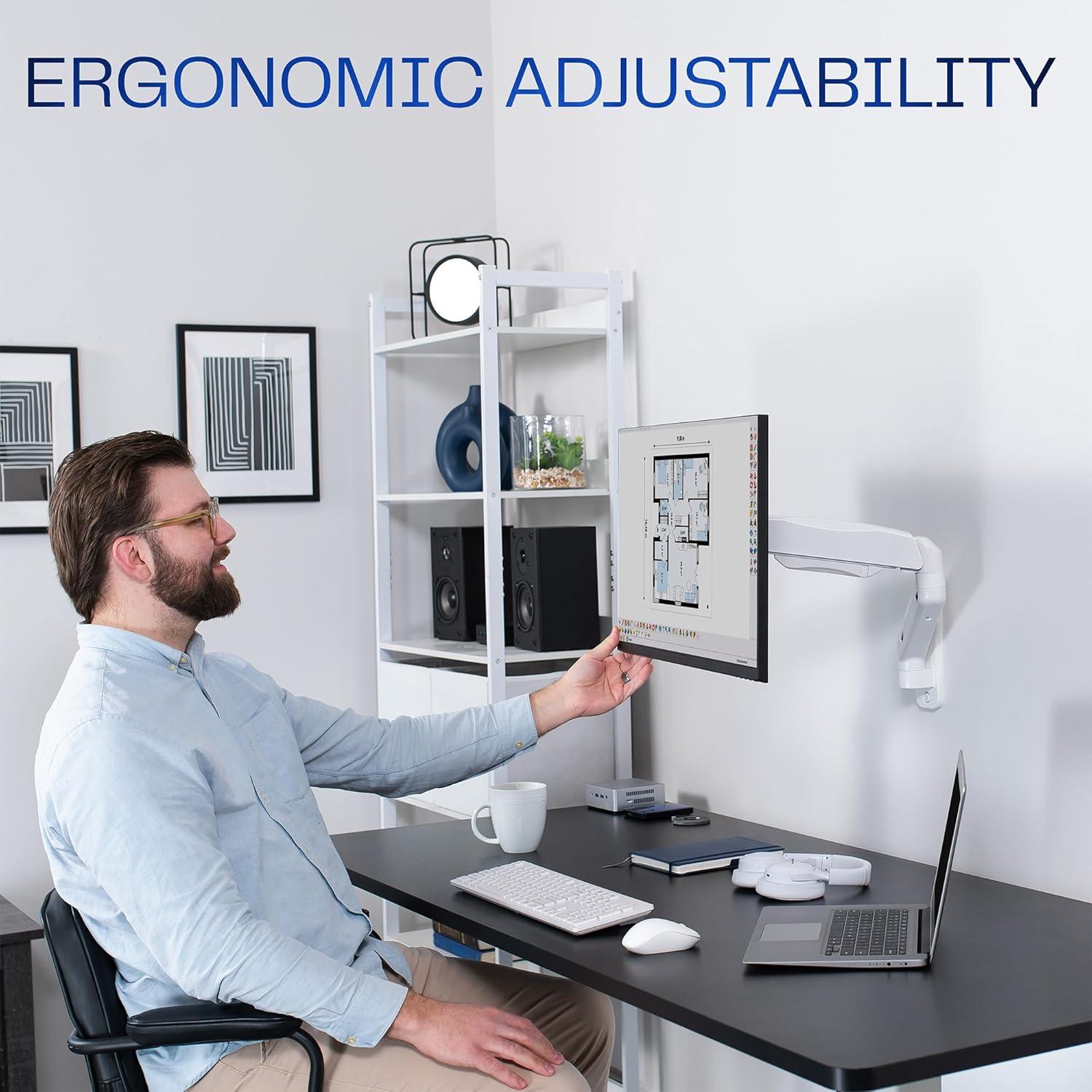 Soporte de Pared para Monitor VIVO MOUNT-V001GW 32" Blanco