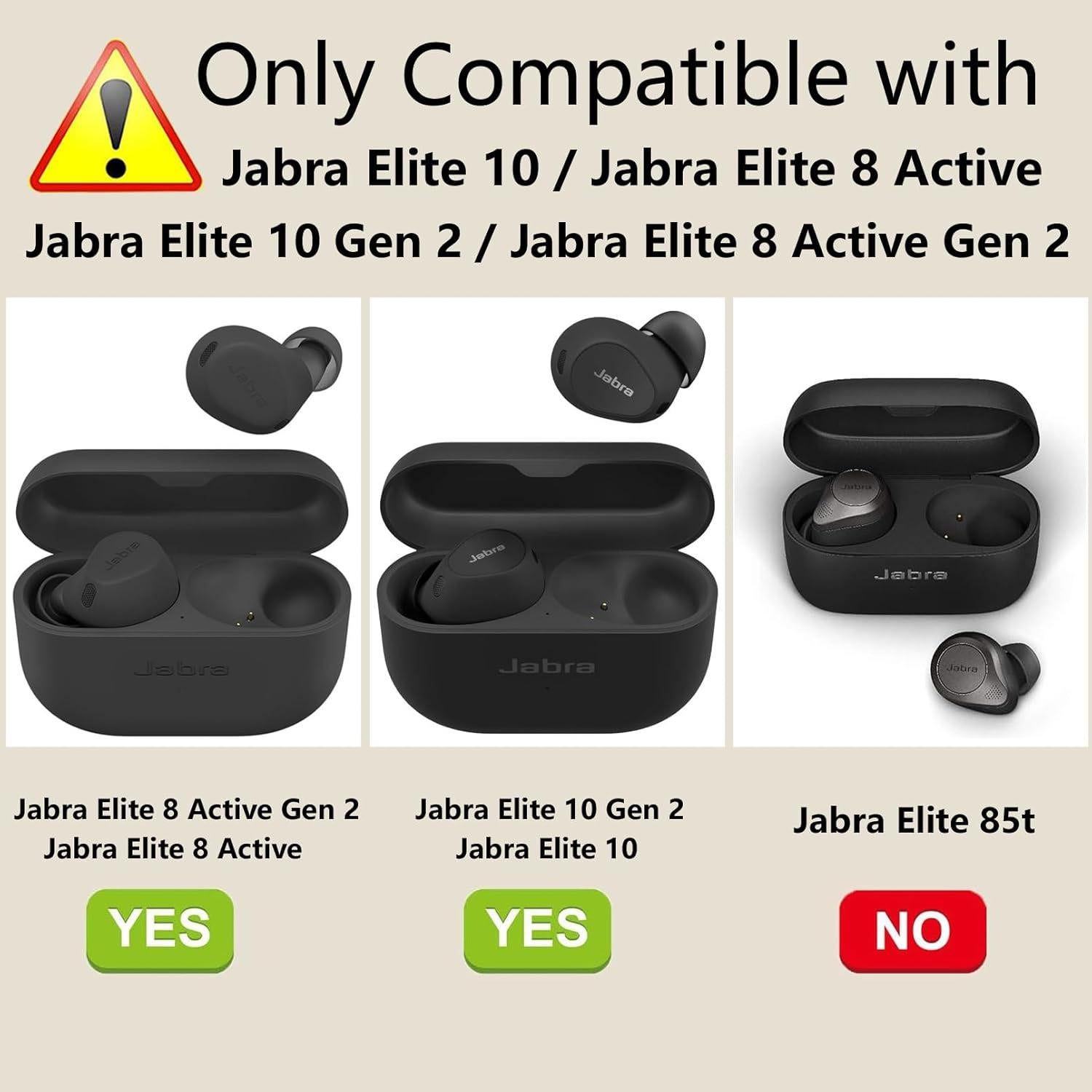 Funda de Silicona easyBee para Jabra Elite 8/10 - 2 Pack