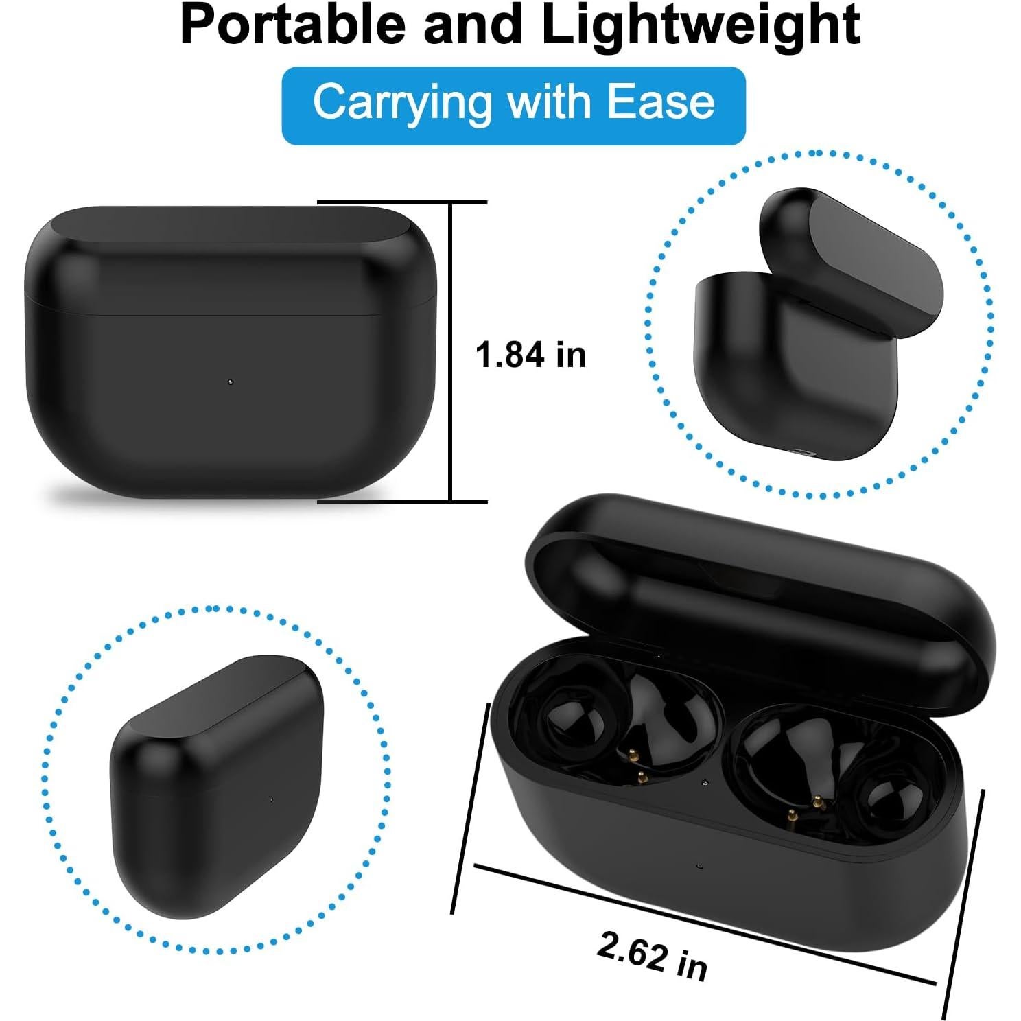 Funda de Carga Jabra Elite 10 Gen 2 - Reemplazo USB-C Negro