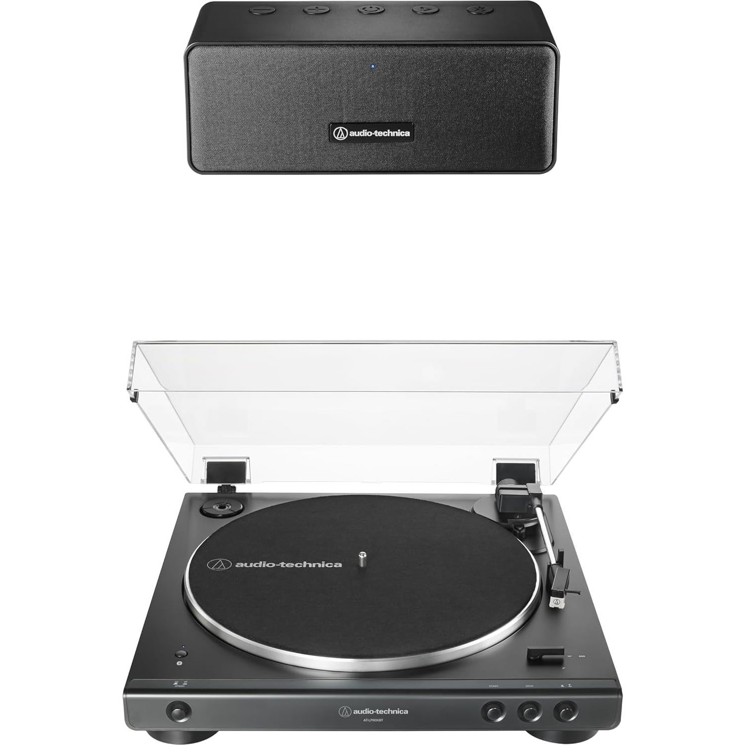 Tornamesa Bluetooth Audio-Technica AT-LP60XBT + Altavoz AT-SP65XBT