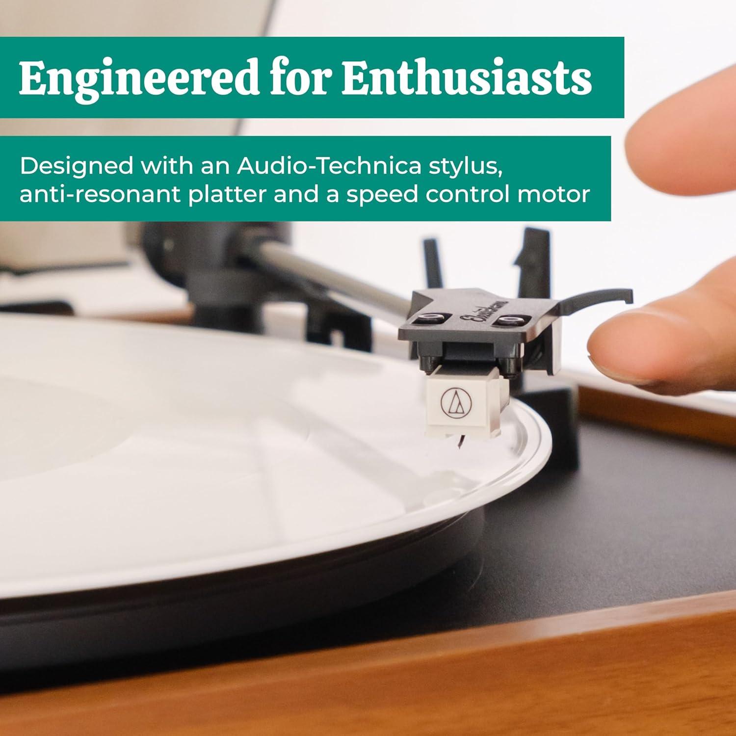 Reproductor de Vinilo Inalámbrico Electrohome Montrose 33/45 RPM