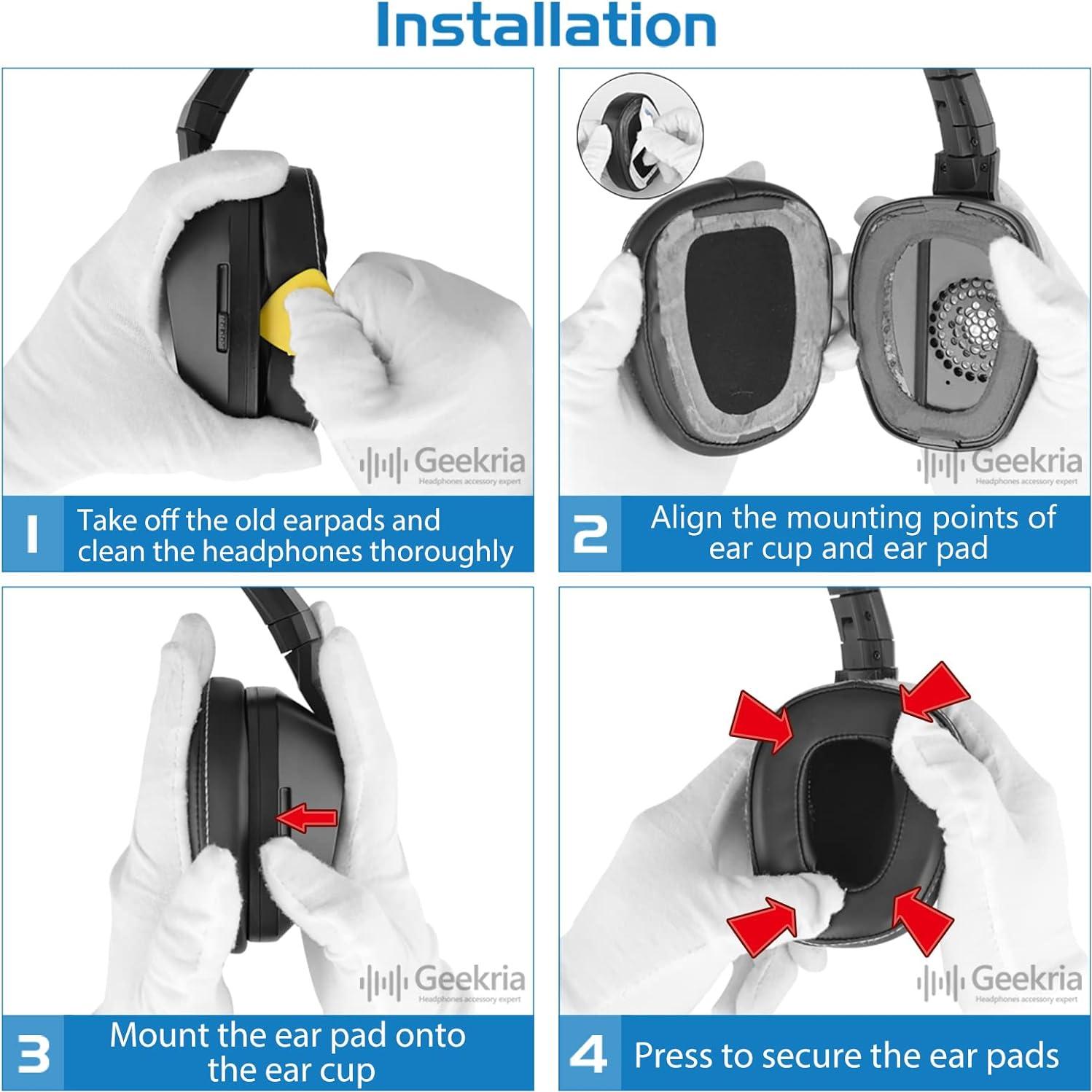 Almohadillas de Reemplazo Geekria para Auriculares Skullcandy Crusher