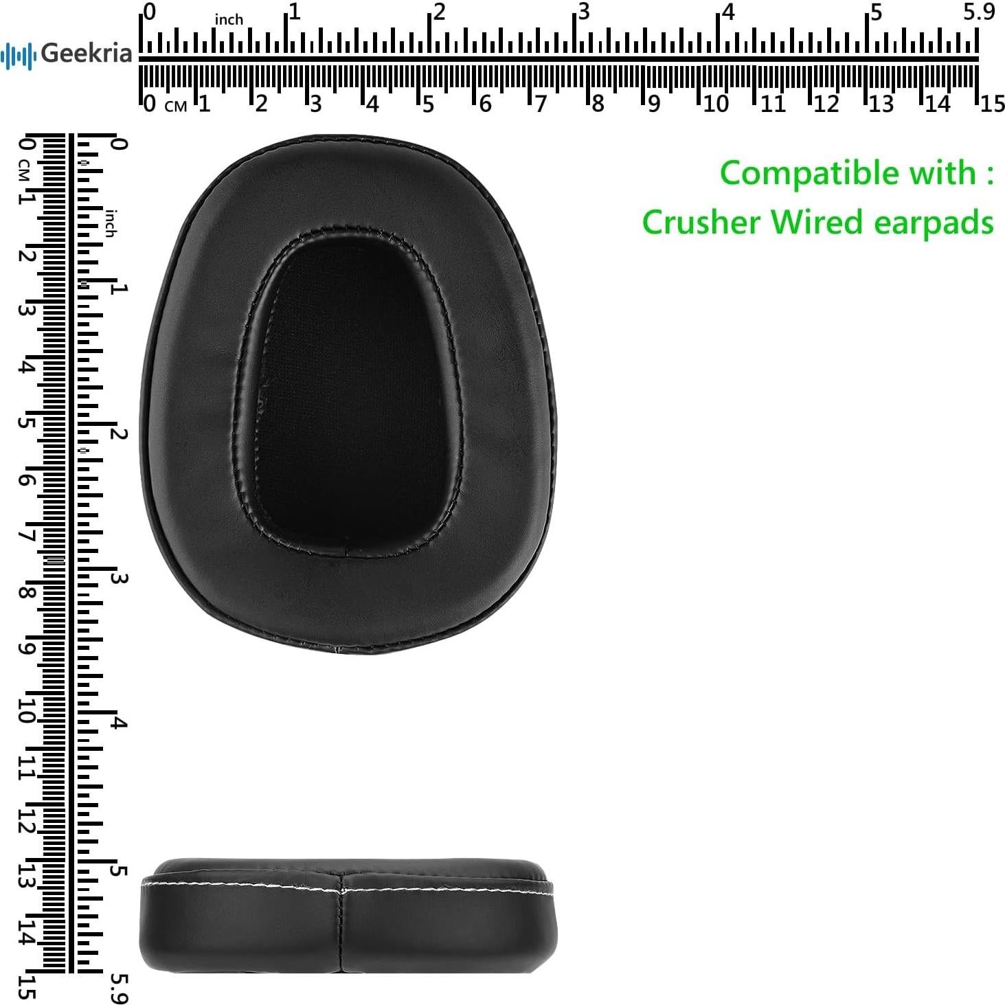 Almohadillas de Reemplazo Geekria para Auriculares Skullcandy Crusher