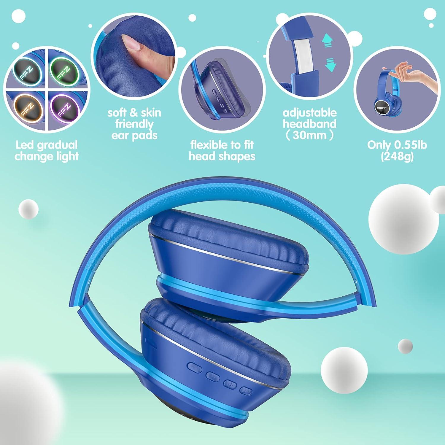 Auriculares Inalámbricos FFZ K21 para Niños Bluetooth 5.0 Azul