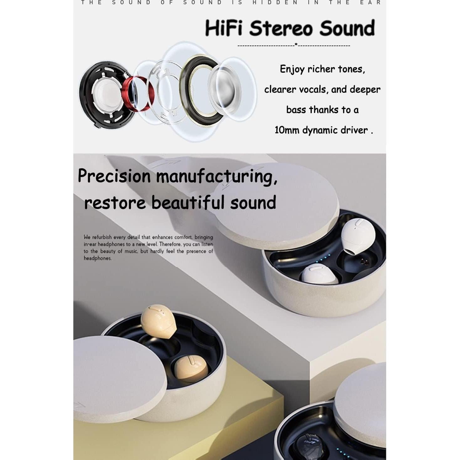 Auriculares Inalámbricos Bluetooth SZHTFX Mini Invisibles