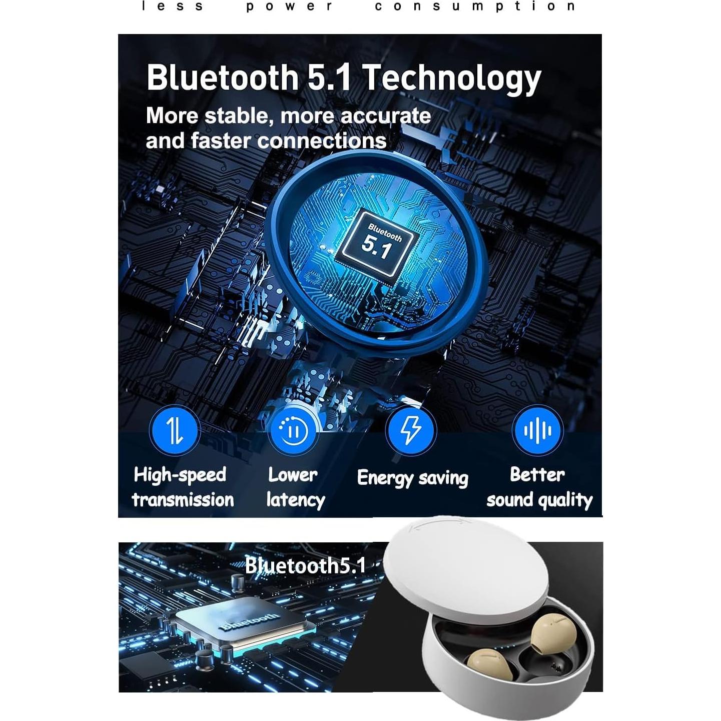 Auriculares Inalámbricos Bluetooth SZHTFX Mini Invisibles