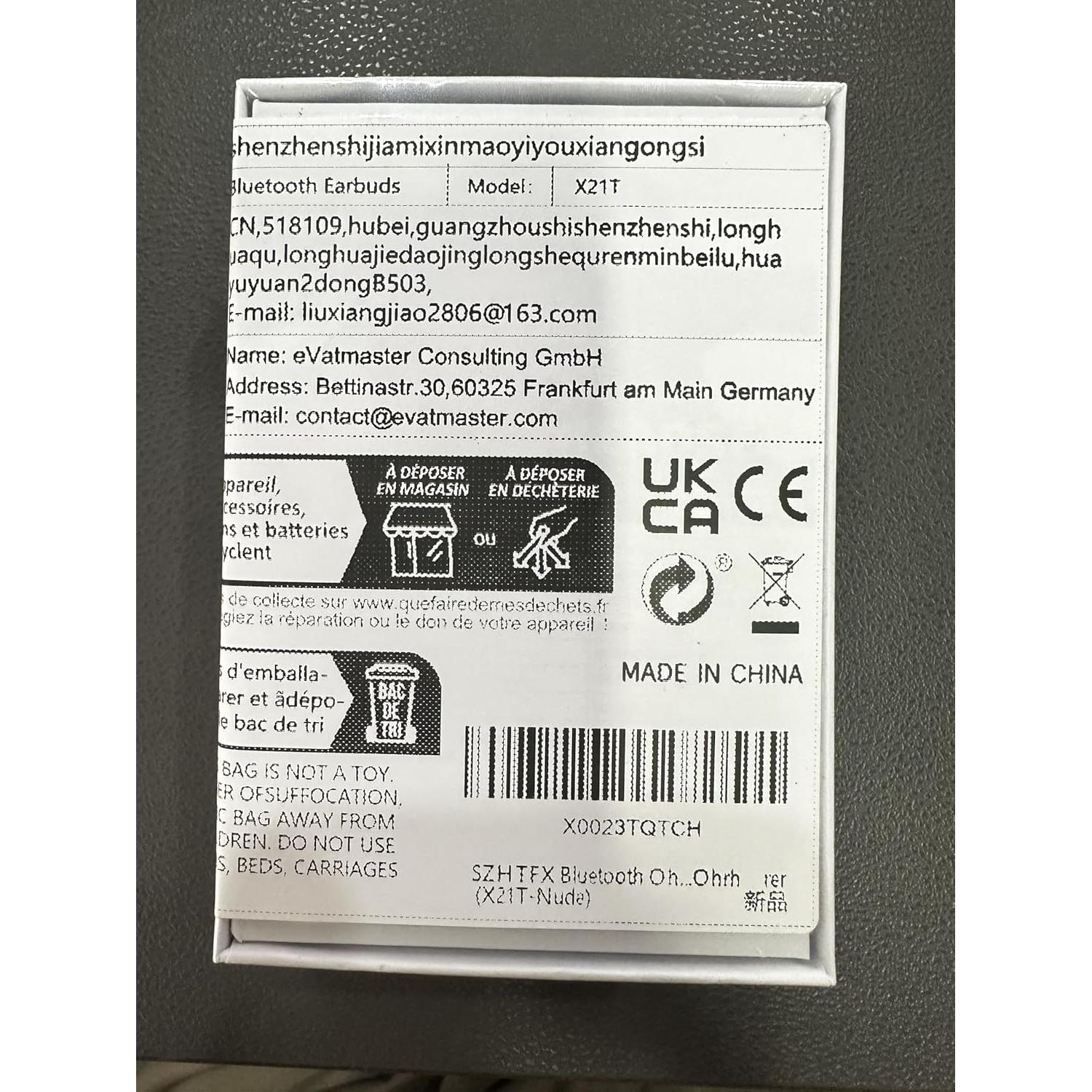 Auriculares Inalámbricos Bluetooth SZHTFX Mini Invisibles