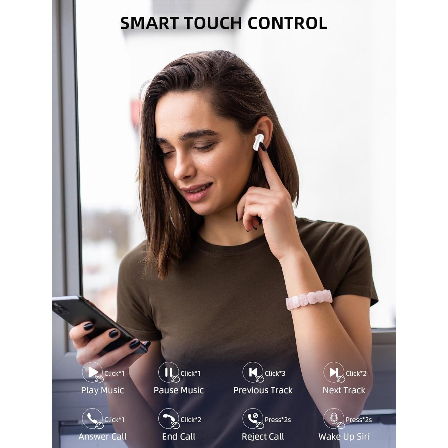 Auriculares Inalámbricos ACAGET TWS A20 Bluetooth 5.4 HiFi