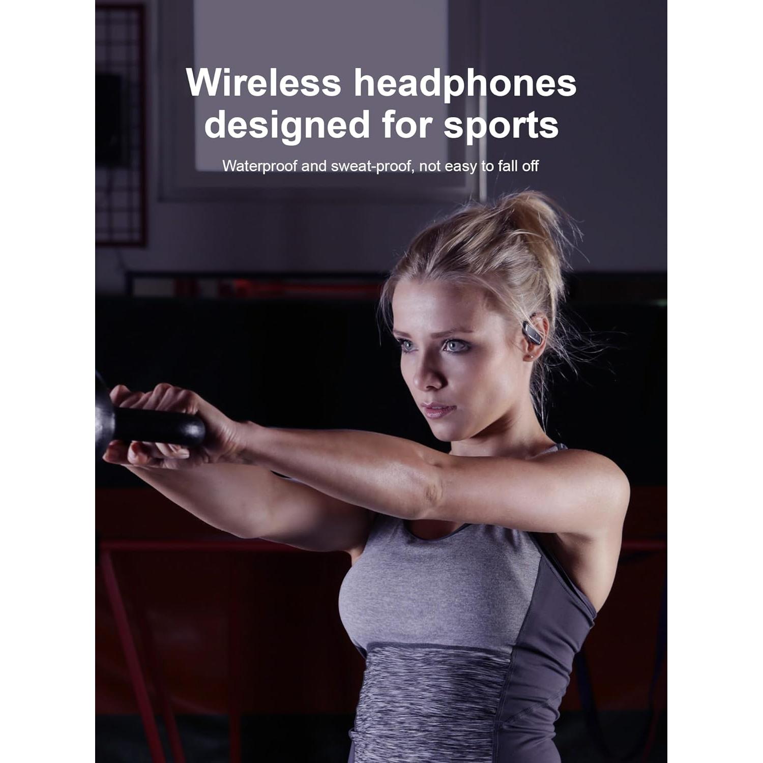 Auriculares Inalámbricos Hulaed Q68 Bluetooth 5.4 53H Negro