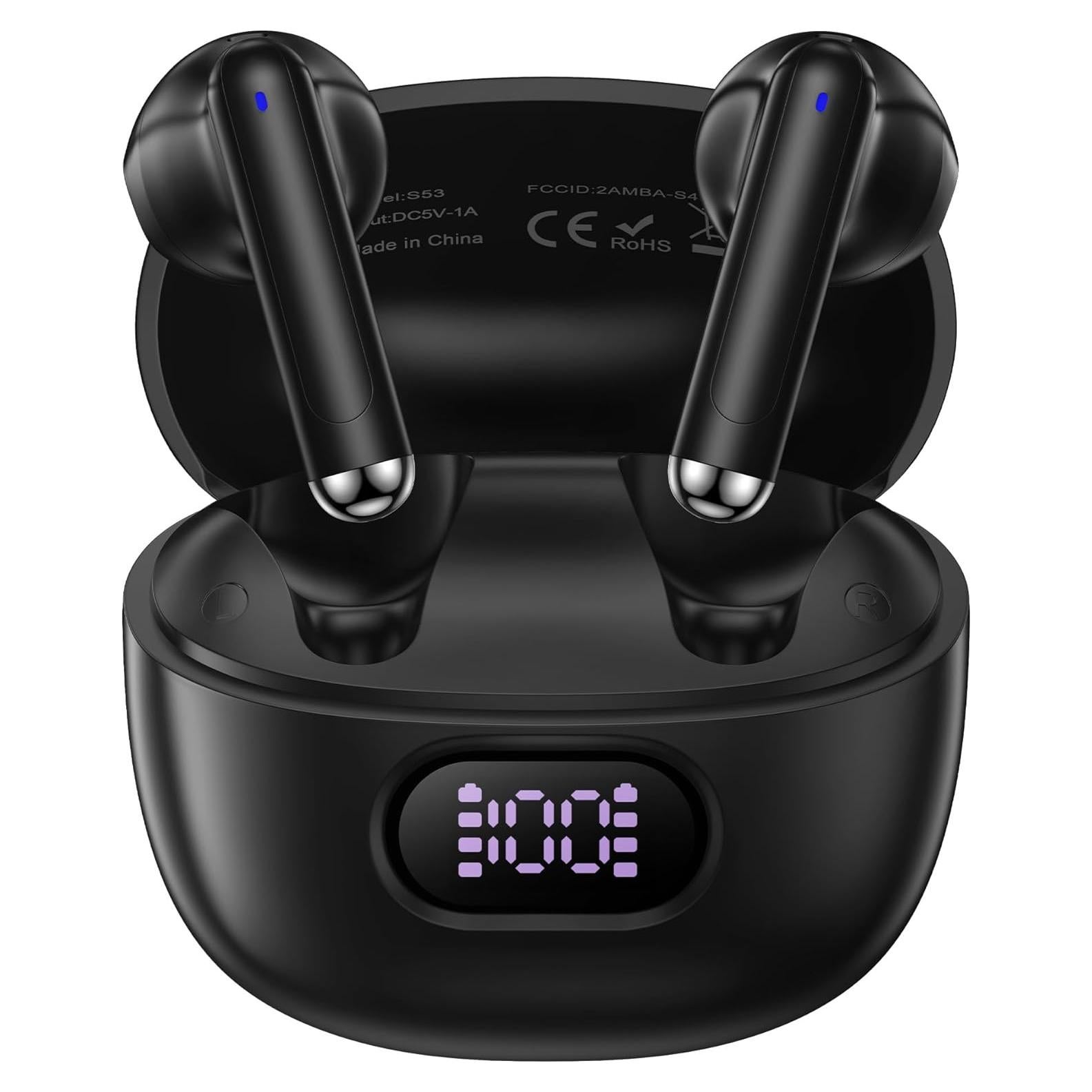 Auriculares Inalámbricos Bluetooth 5.3 S53 con Graves Profundos