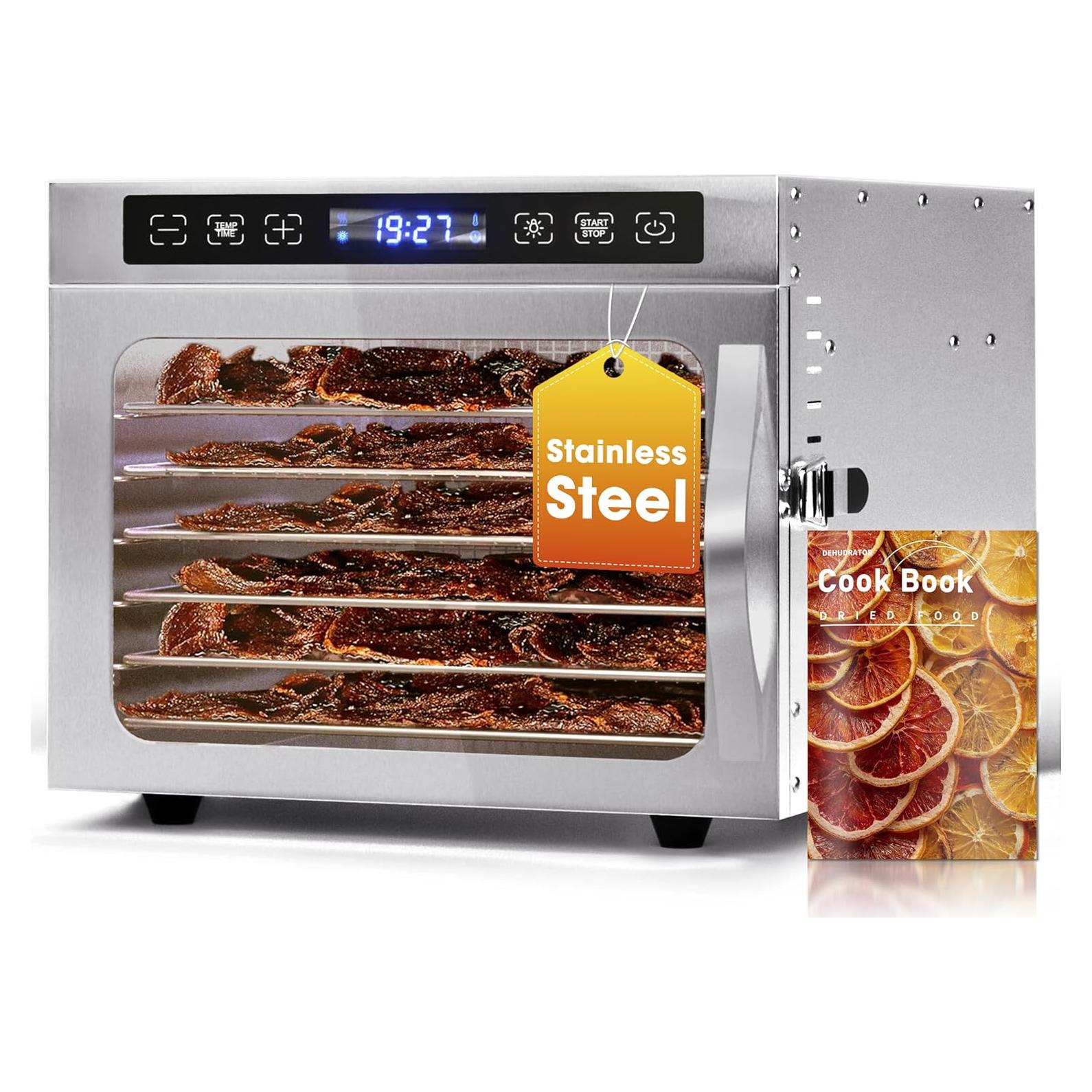 Deshidratador de Alimentos Manastin 6 Bandejas Acero Inoxidable