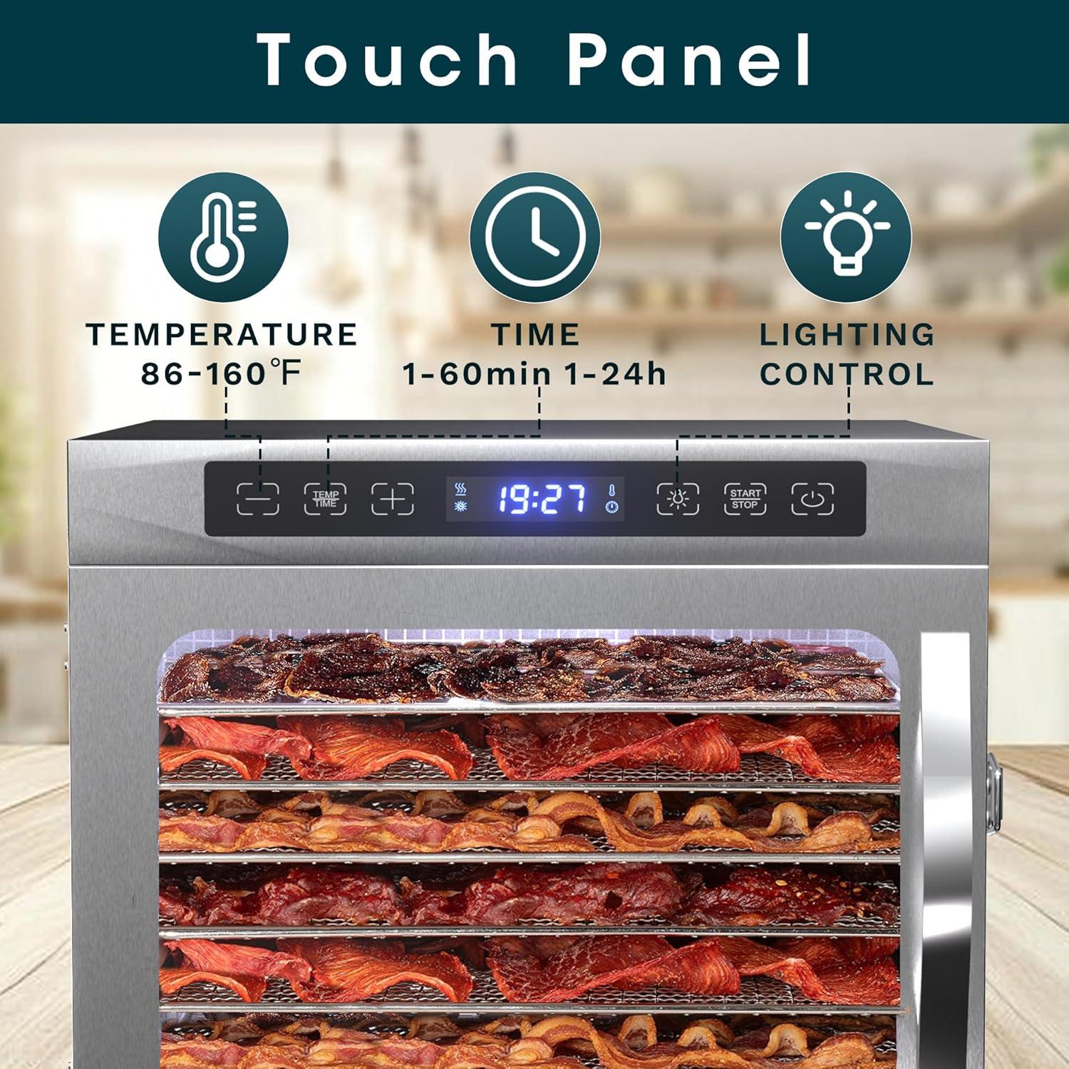 Deshidratador de Alimentos Manastin 6 Bandejas Acero Inoxidable