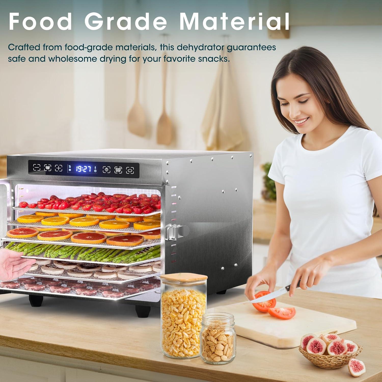 Deshidratador de Alimentos Manastin 6 Bandejas Acero Inoxidable