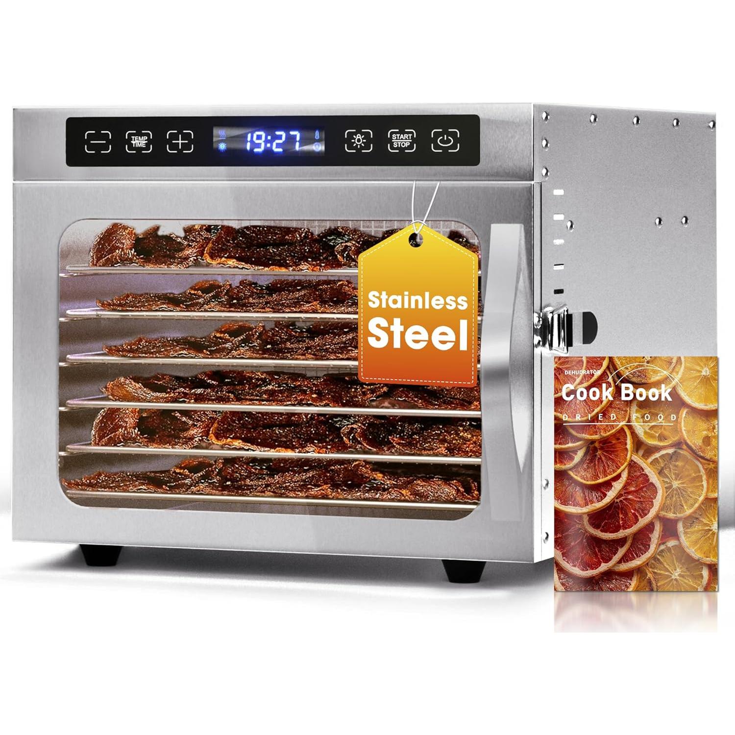 Deshidratador de Alimentos Manastin 6 Bandejas Acero Inoxidable