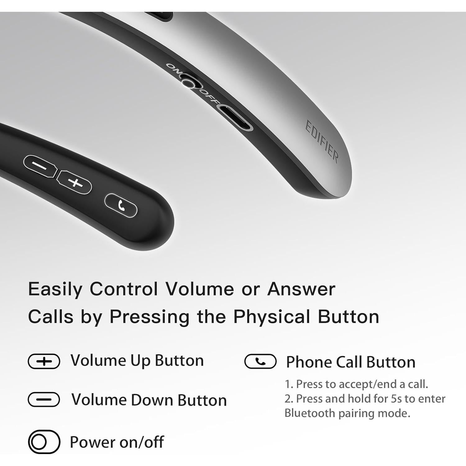 Audífonos Auditivos Recargables Edifier con Bluetooth y Cancelación de Ruido