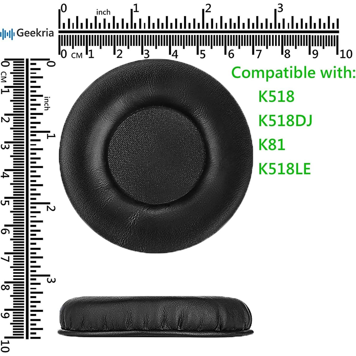 Almohadillas de Reemplazo Geekria para Auriculares AKG K518