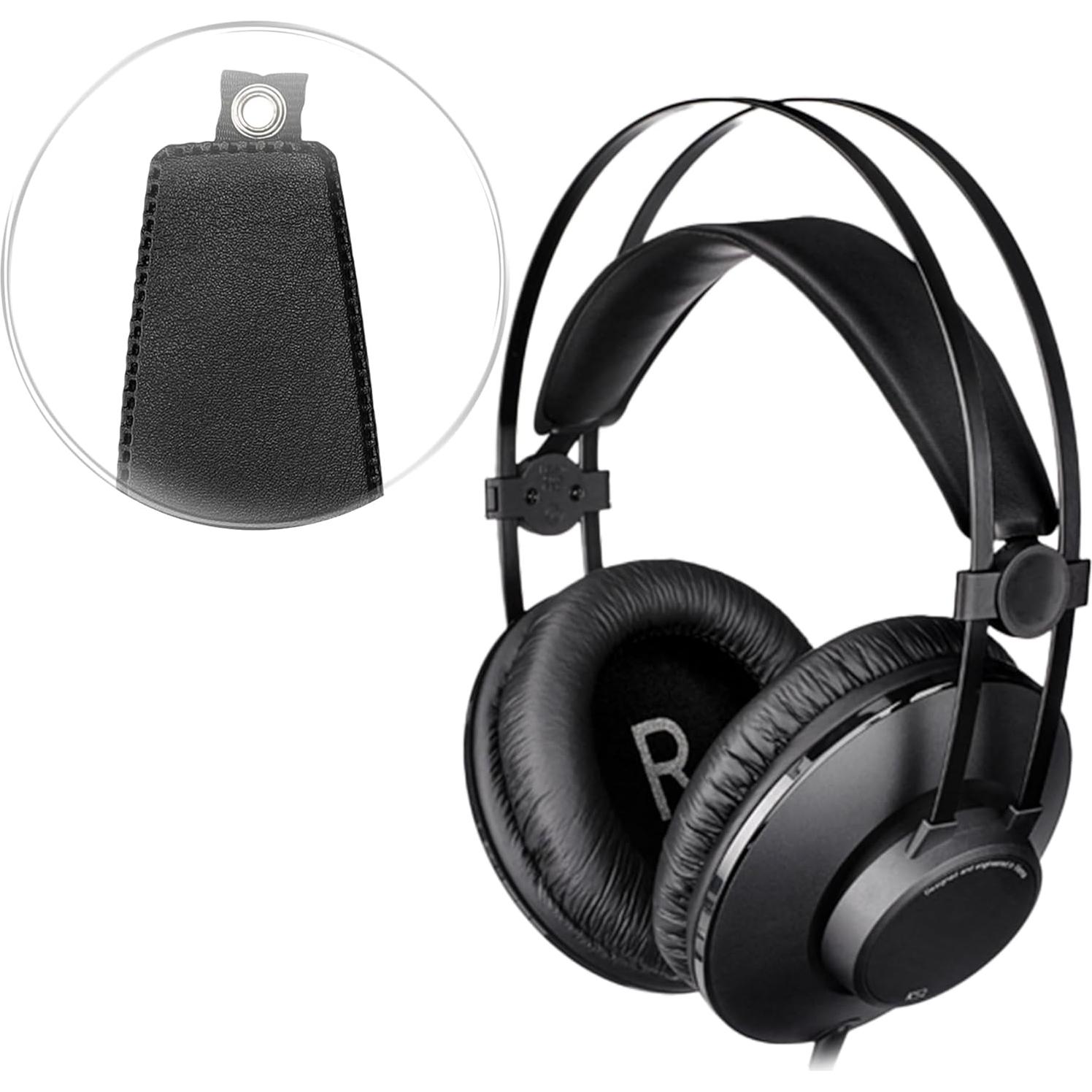 Almohadilla de Cabeza kwmobile para AKG K52 K72 K92 K240 - Cuero PU Negro
