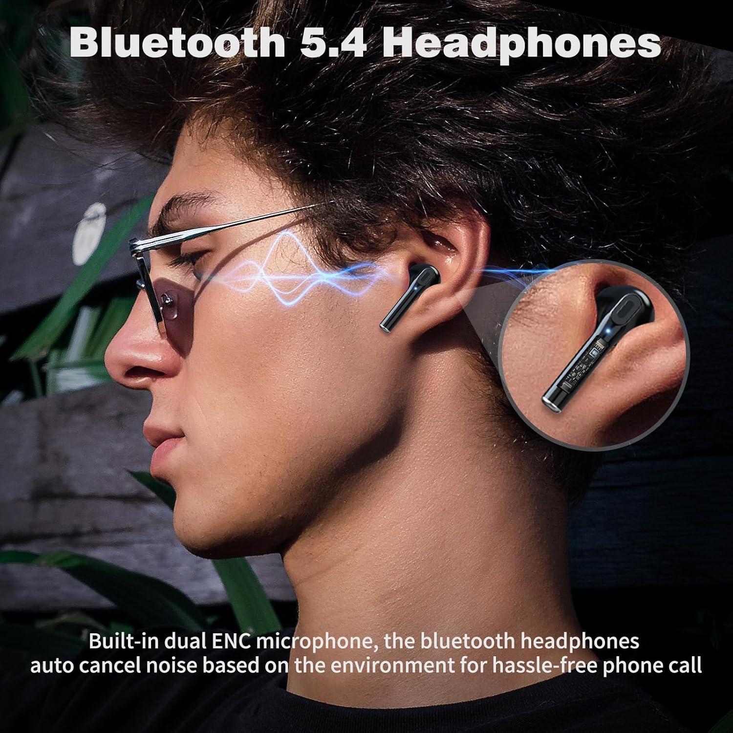 Auriculares Inalámbricos Bluetooth 5.4 APETOO con Cancelación de Ruido