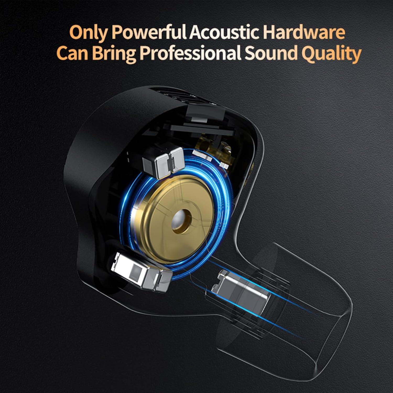 Auriculares Gaming KZ ZS12 PRO X con Micrófono, 1DD 5BA