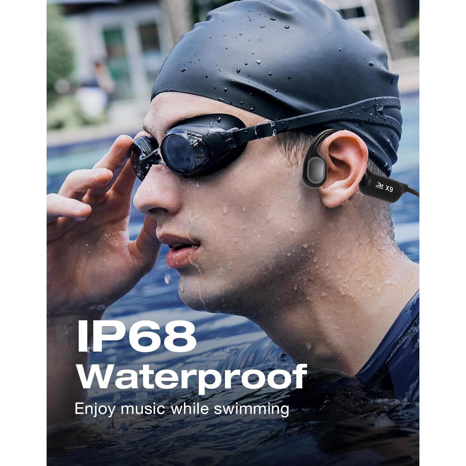 Auriculares de Conducción Ósea Bluetooth QMHL X9-5 IP68 32GB