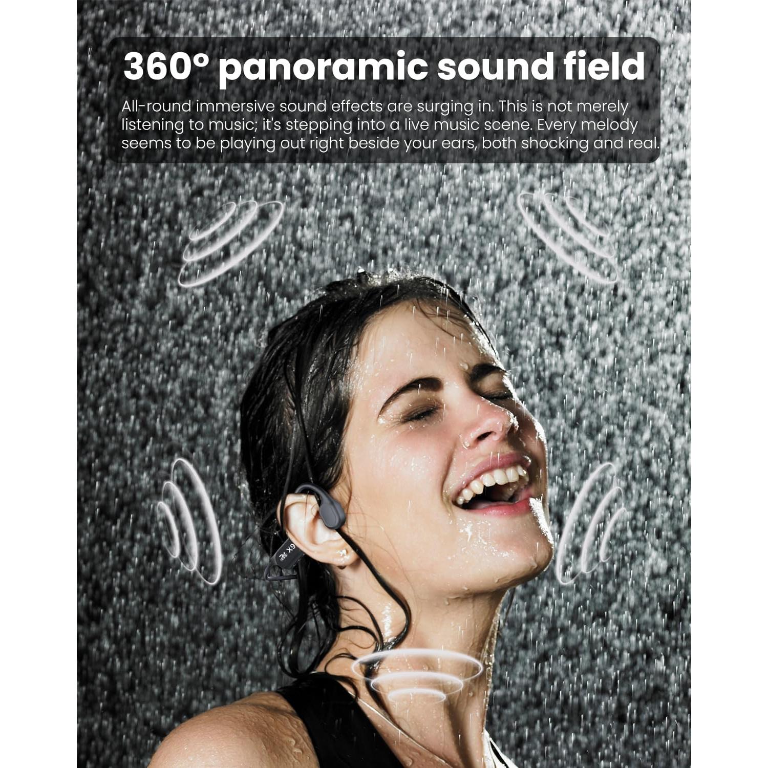 Auriculares de Conducción Ósea Bluetooth QMHL X9-5 IP68 32GB