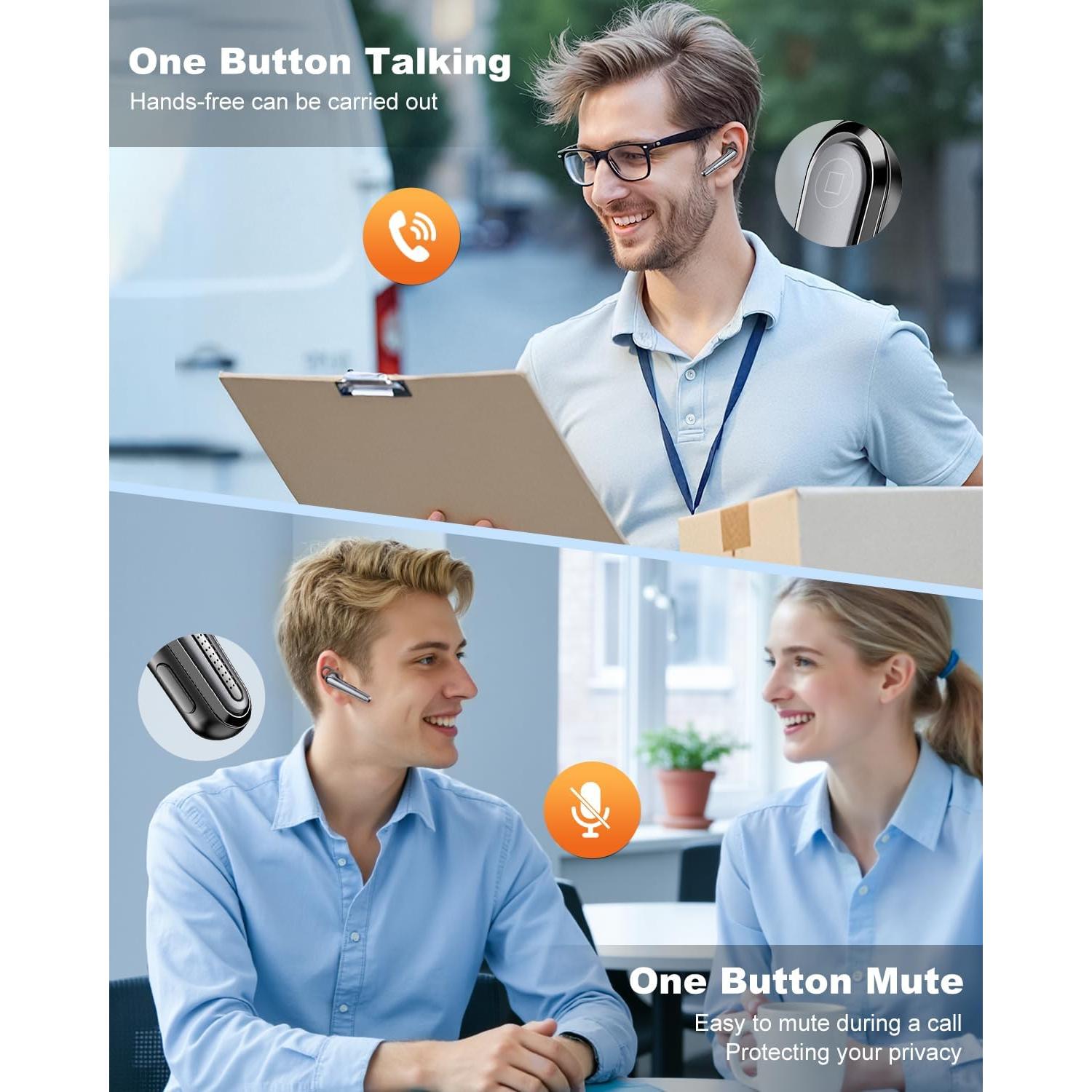 Auriculares Bluetooth 5.1 New Bee con Estuche 500mAh y 6 Puntas