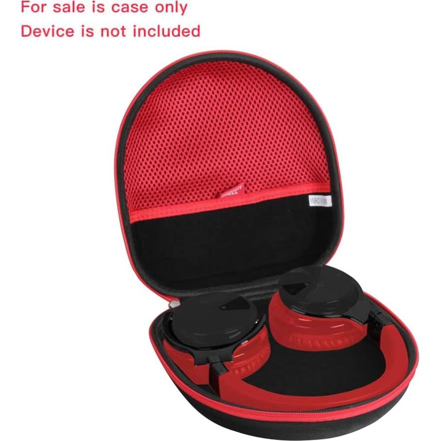 Funda Dura Hermitshell para Auriculares Bluetooth E7 - Negro/Rojo