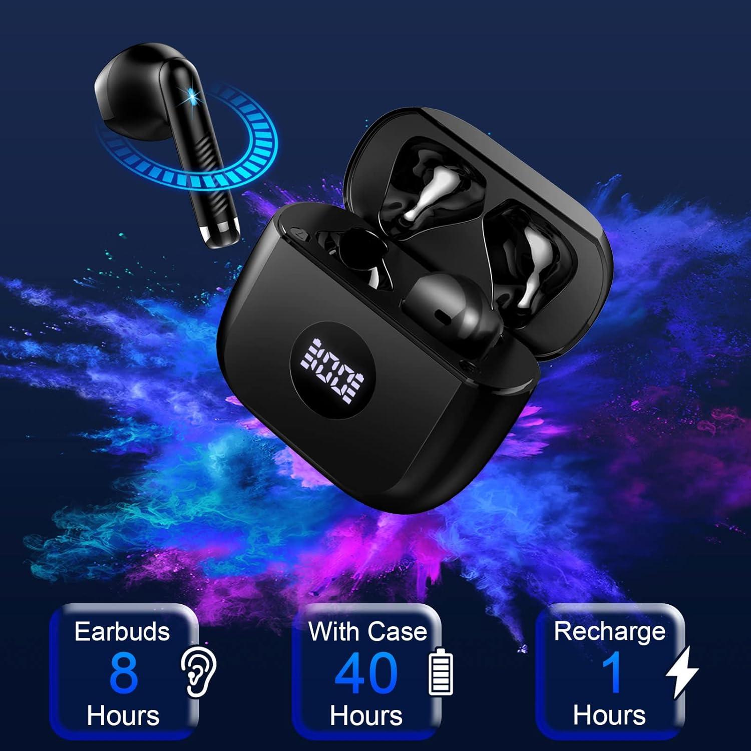 Auriculares Inalámbricos Jxrev J53 Bluetooth 5.4 con 40H Batería