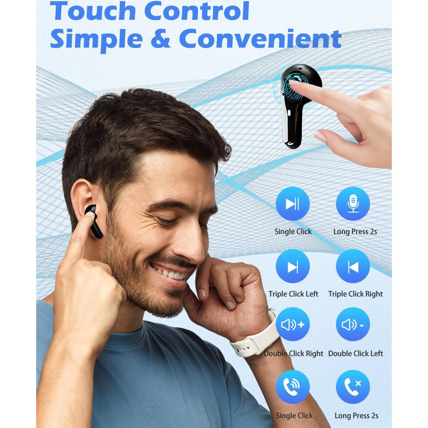 Auriculares Inalámbricos GUSILOR F8 Pro con Cancelación de Ruido