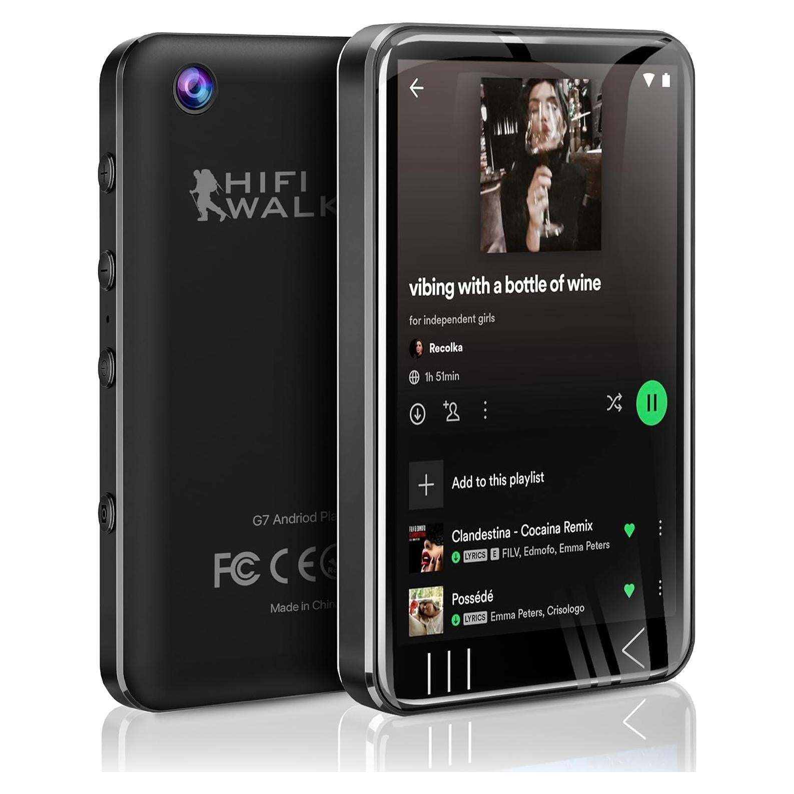 Reproductor MP3 HIFI WALKER G7 80GB Bluetooth WiFi Pantalla 4"