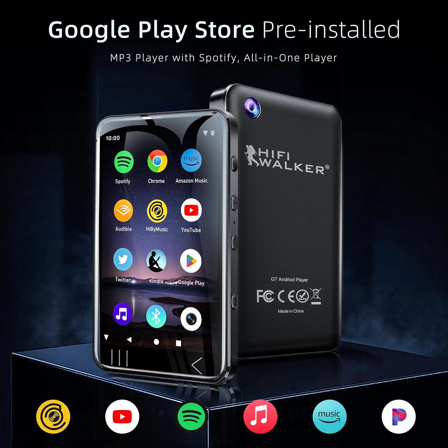 Reproductor MP3 HIFI WALKER G7 80GB Bluetooth WiFi Pantalla 4"