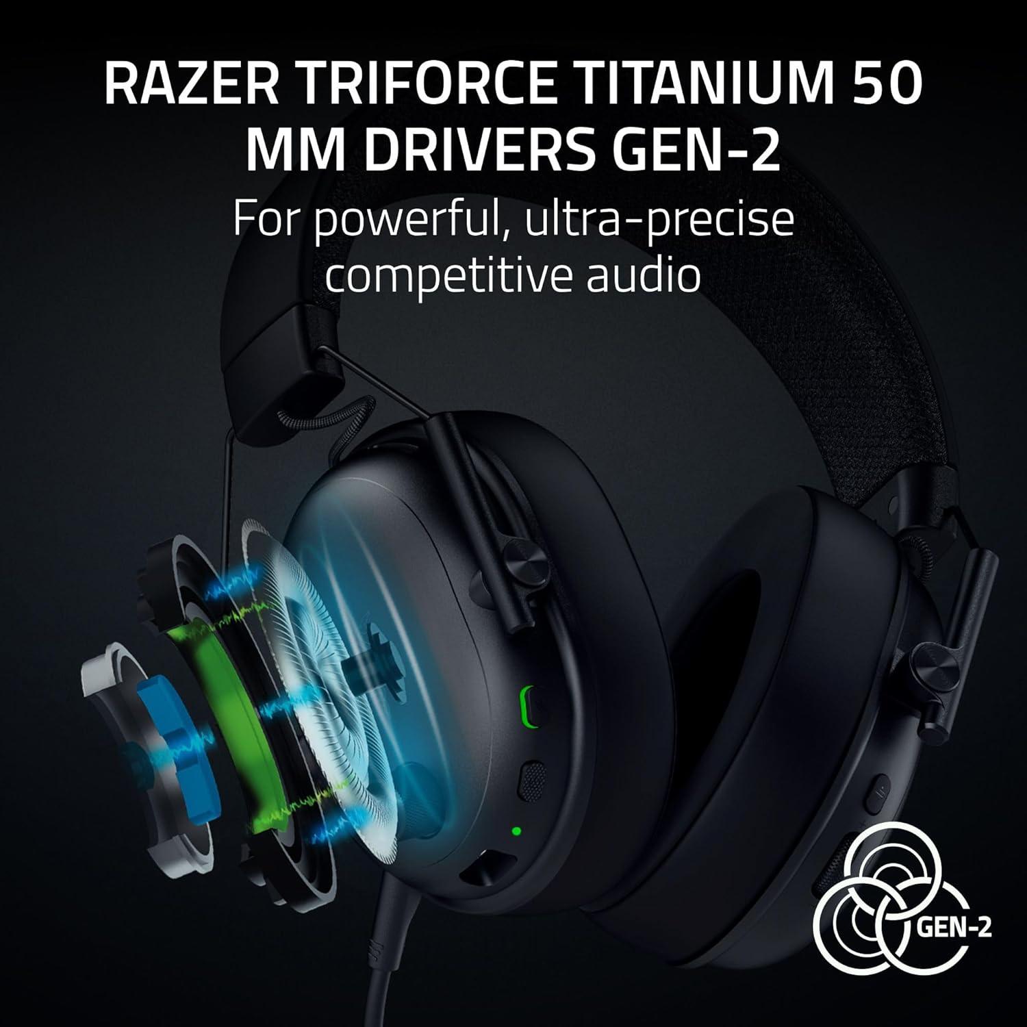 Auriculares Inalámbricos Razer BlackShark V3 - 50mm, 70h Batería