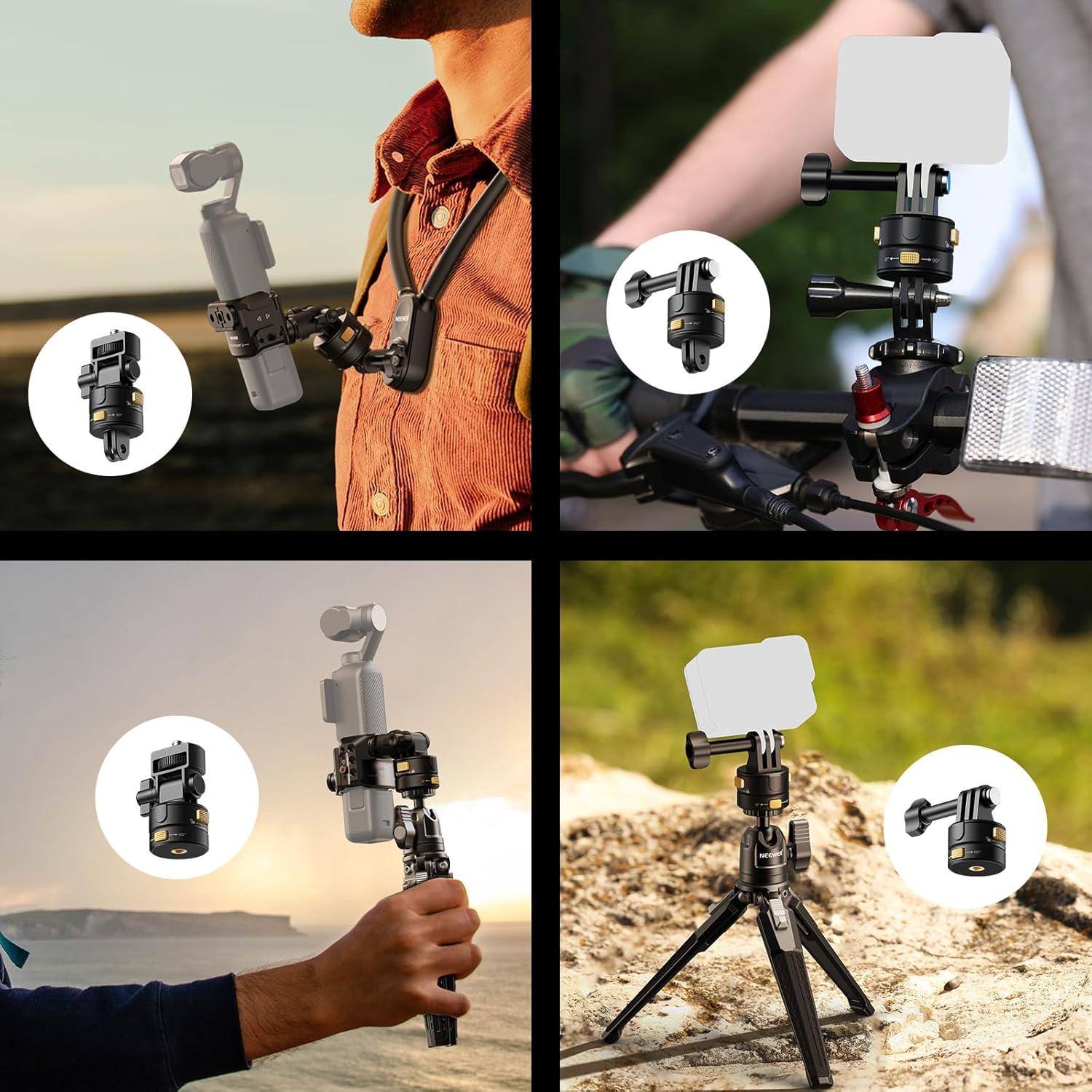 Kit de Montaje para Cámara de Acción NEEWER GP-23 6 en 1