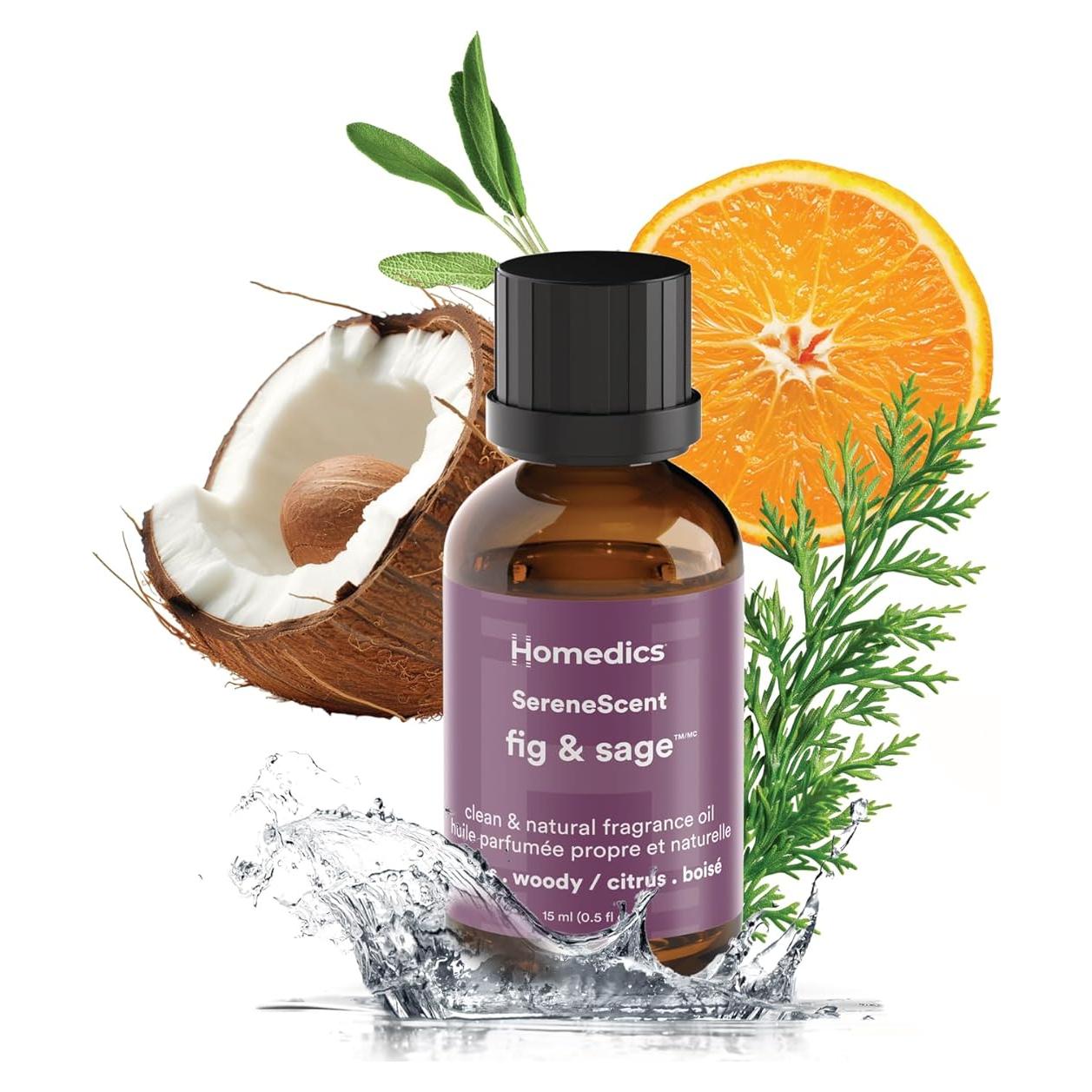 Aceite de Fragancia para el Hogar Homedics Higo y Salvia 15 ml