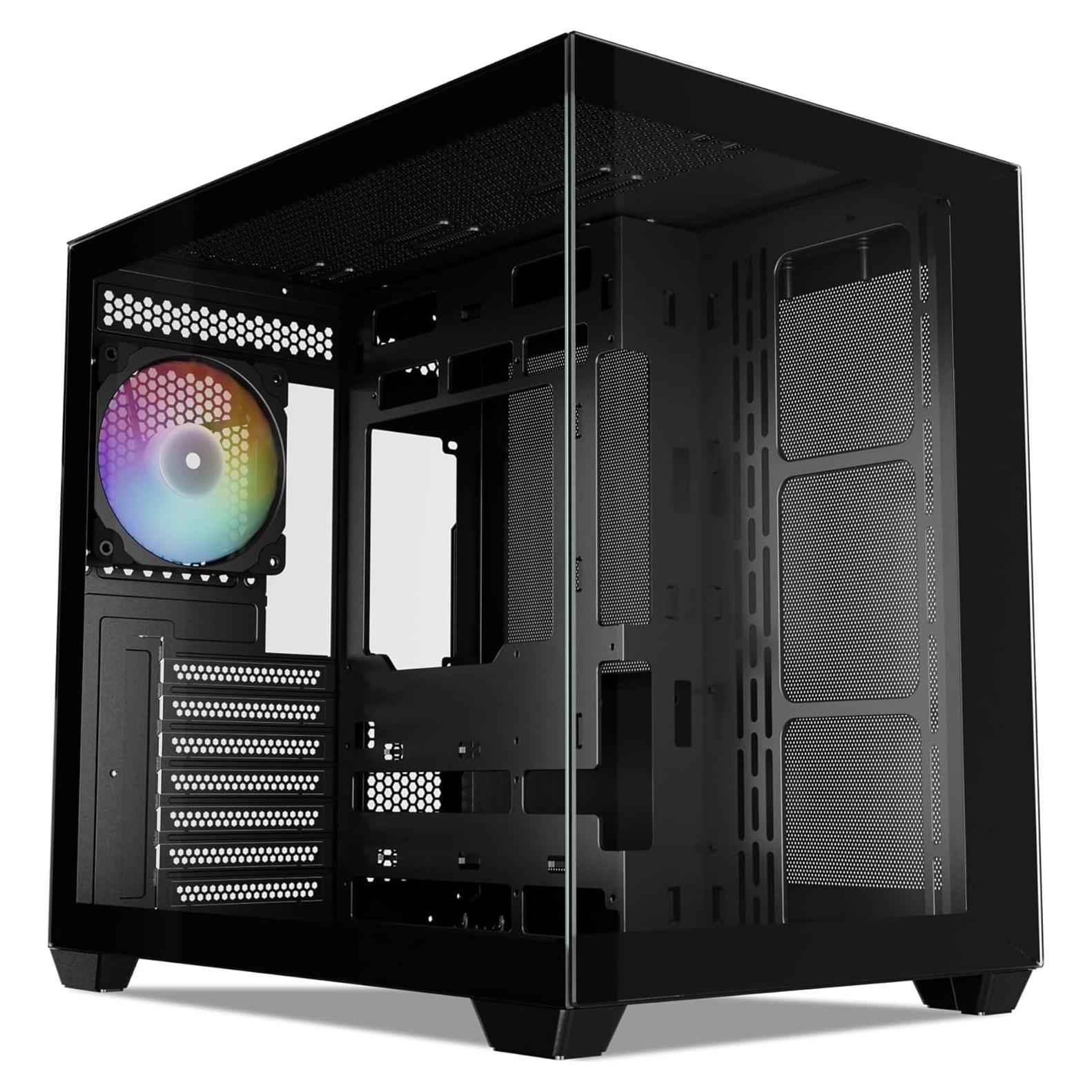 Caja de PC ATX Vetroo AL900 con vidrio templado 270°