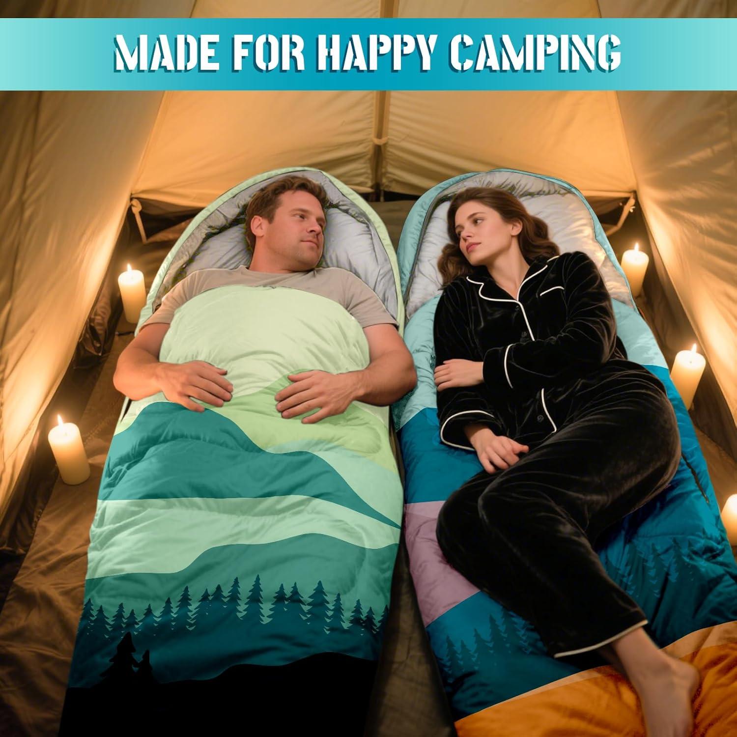 Saco de dormir PAMAID 3 temporadas impermeable 229.9x80 cm