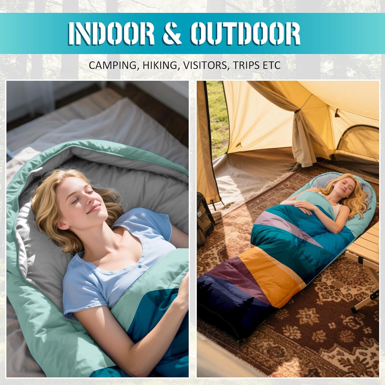 Saco de dormir PAMAID 3 temporadas impermeable 229.9x80 cm