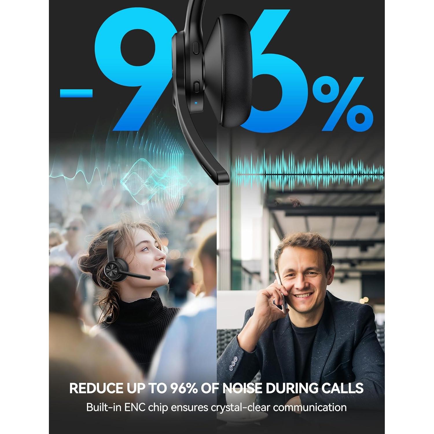 Auriculares Inalámbricos TECKNET TK-HS012 Bluetooth 5.2 50H