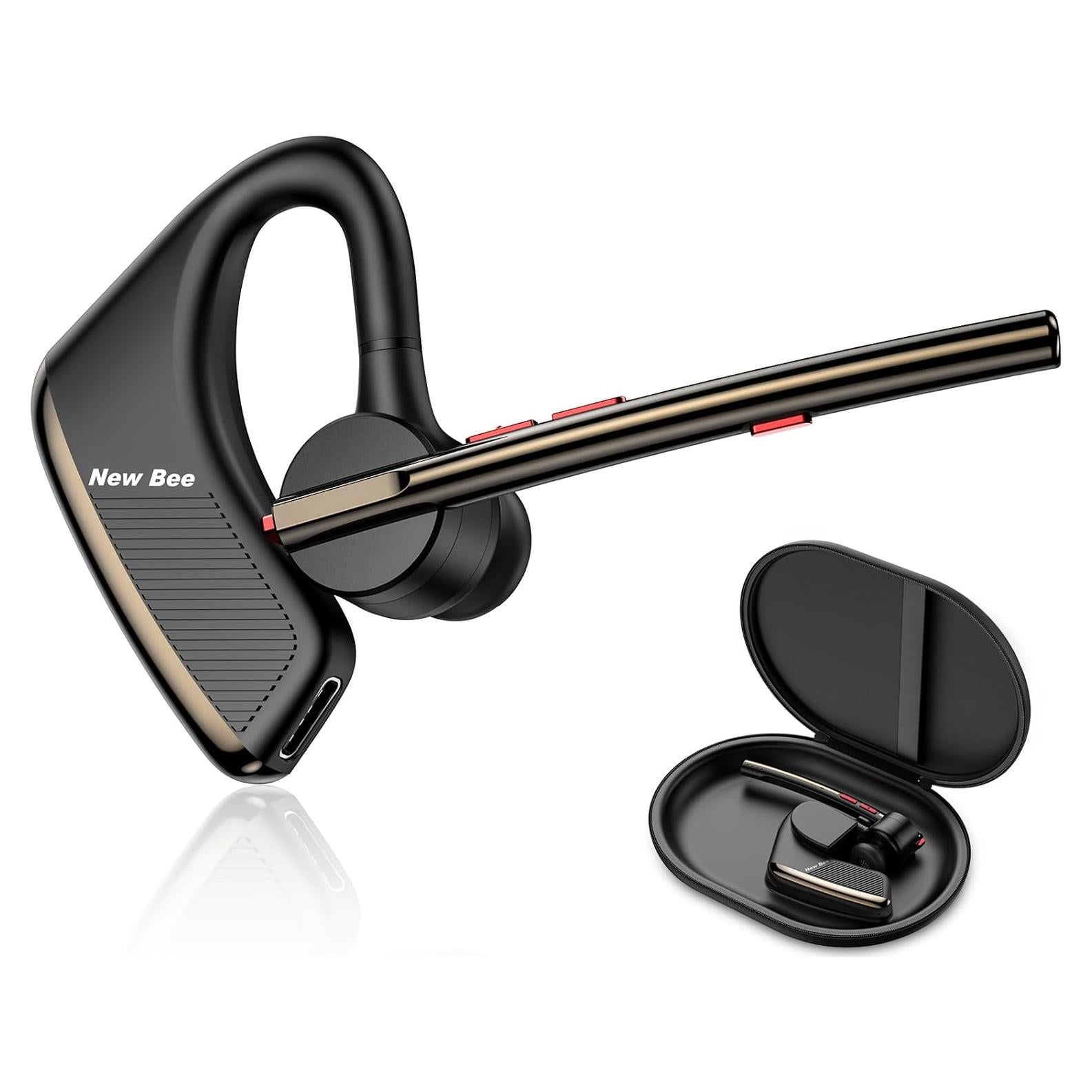 Auricular Bluetooth Inalámbrico Nuevo bee M50 24H CVC8.0 Negro