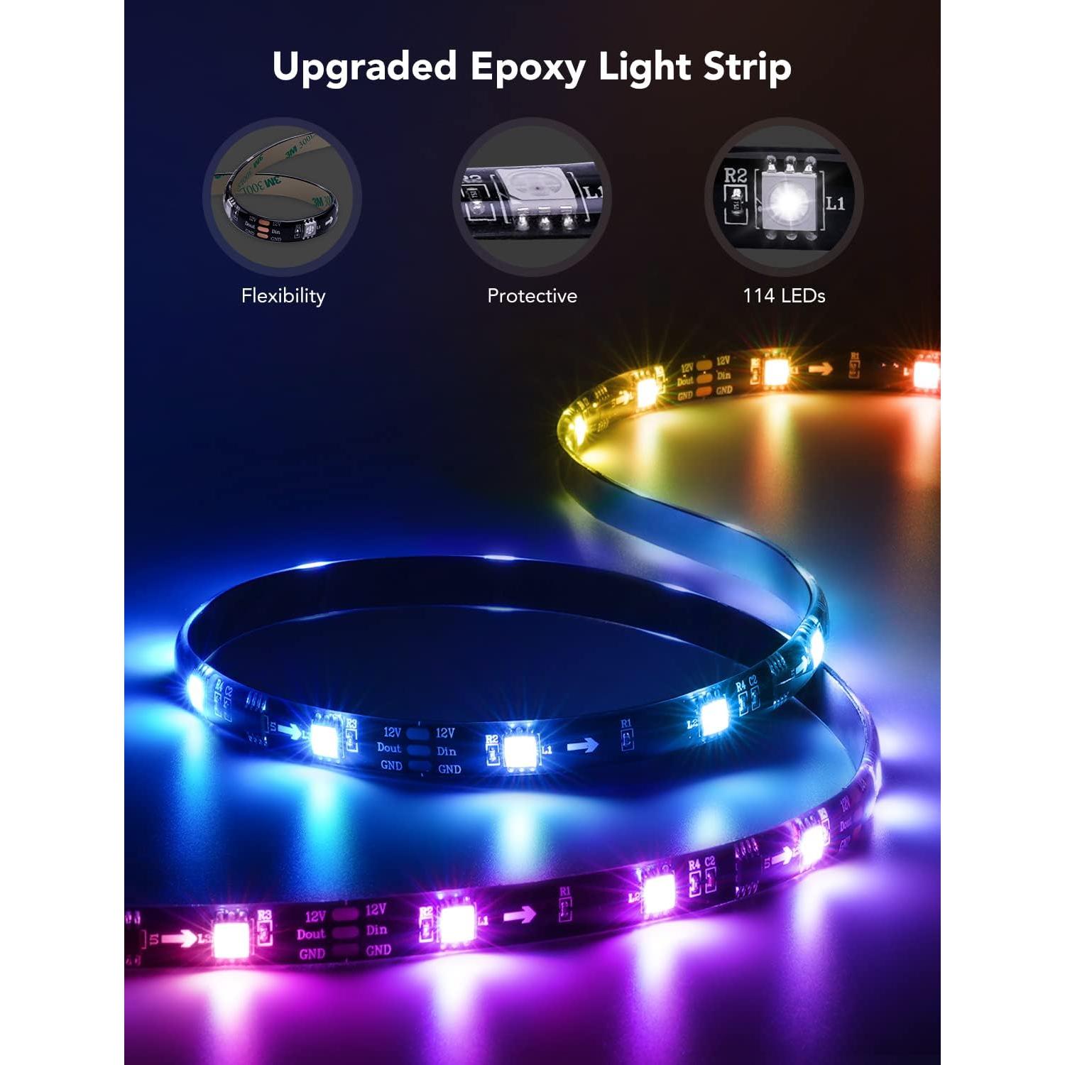 Govee Tiras LED Inteligentes RGBIC para TV 55-65" 12.5FT