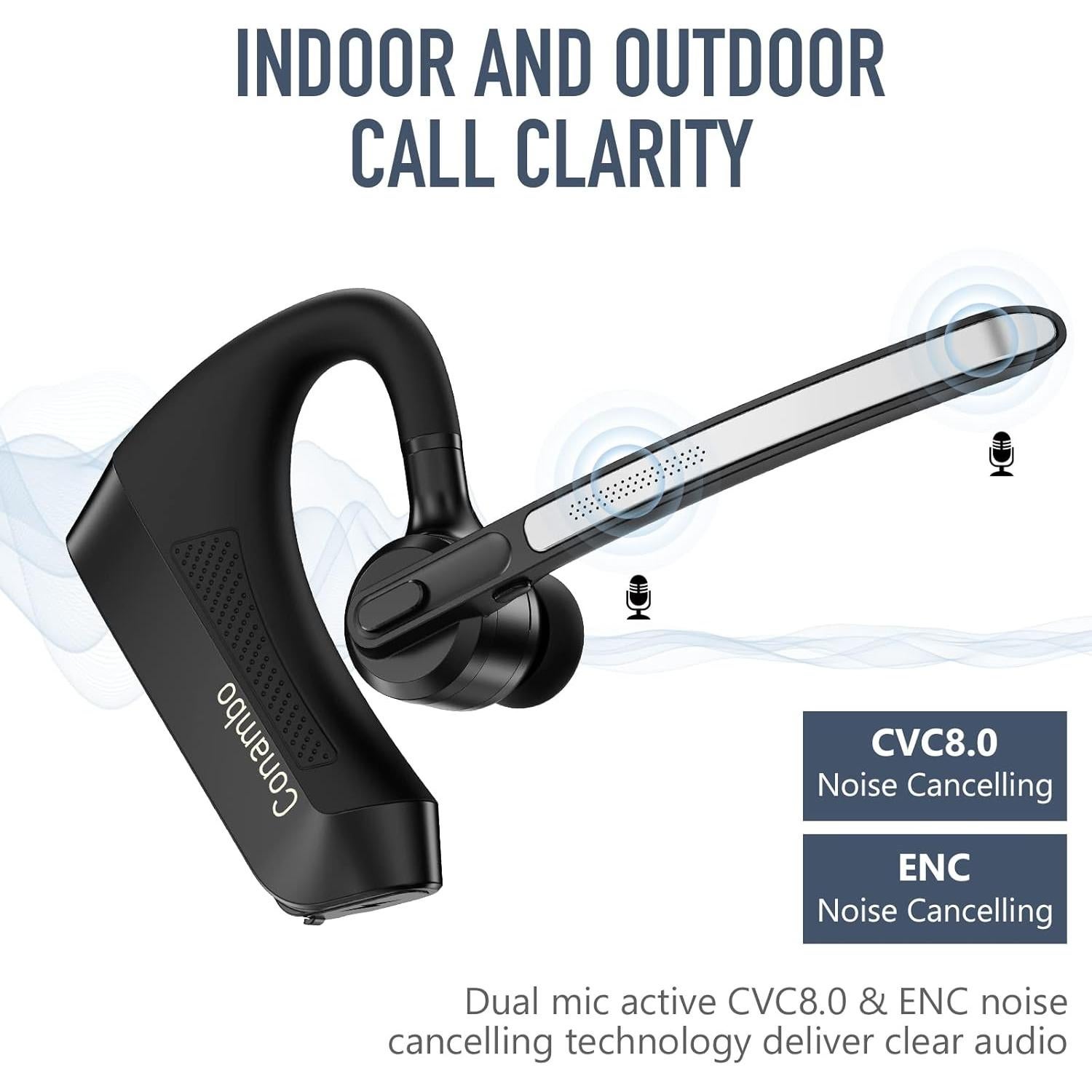 Auricular Bluetooth Conambo K21 CVC 8.0 Cancelación Ruido
