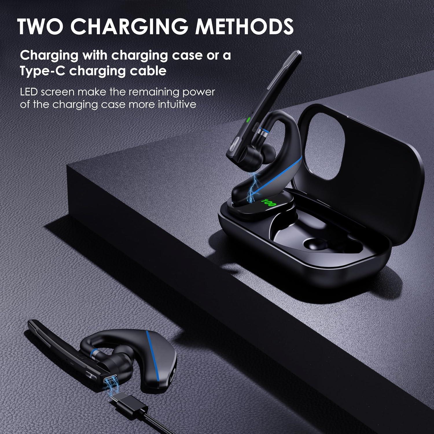 Auricular Bluetooth EKVANBEL A6L Inalámbrico con Estuche 1000mAh