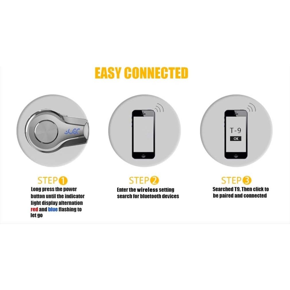 Auricular Inalámbrico PONYBRO T9 Oro Rosa, Sonido HiFi, 8 Horas