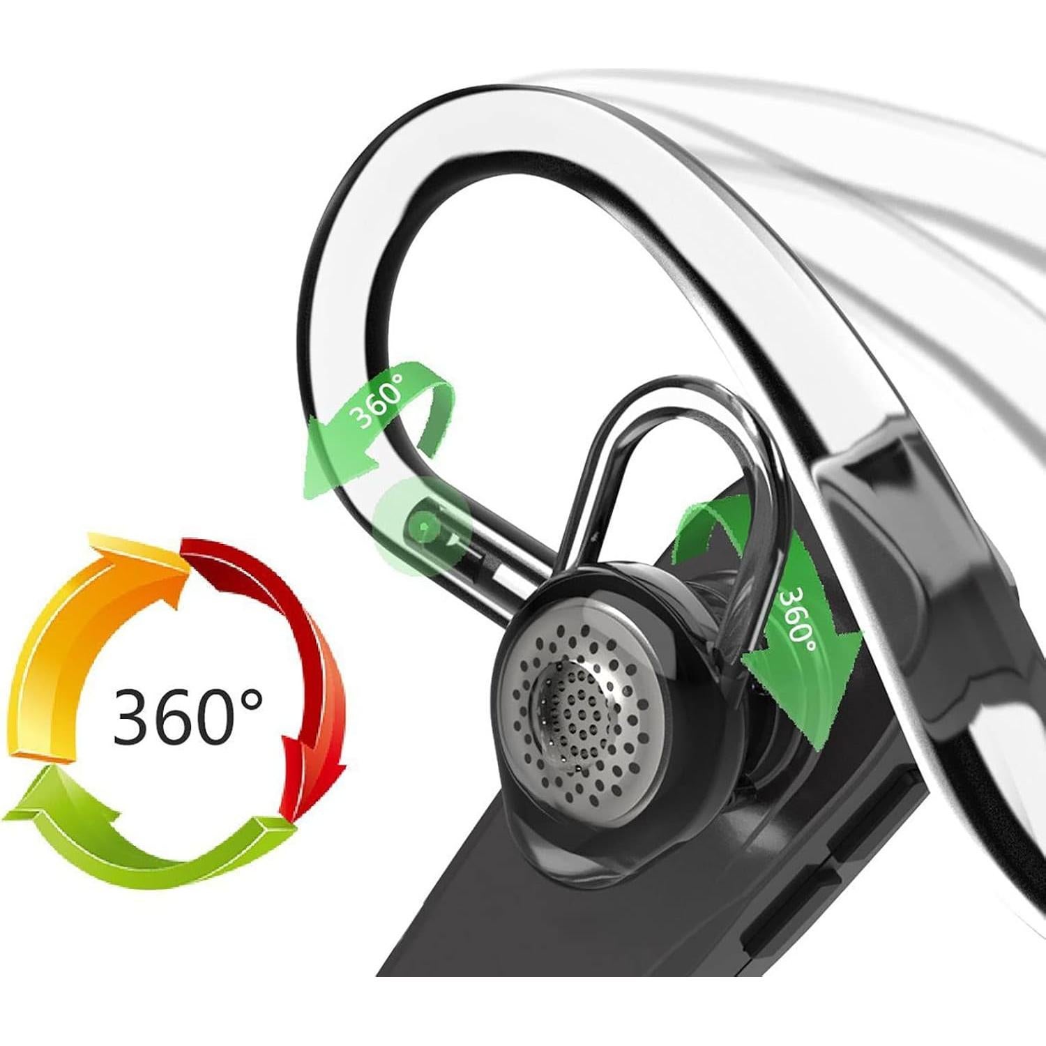 Ganchos para Oídos VSuRing 360° Ajustables Silicona 5Pcs