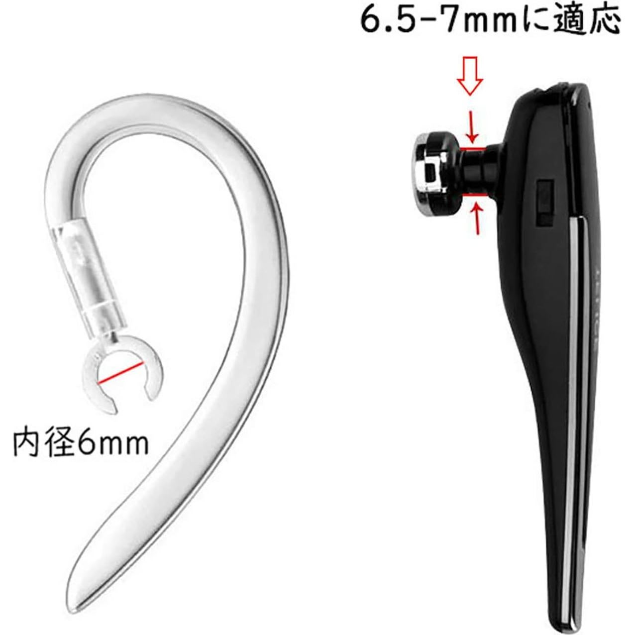 Ganchos para Oídos VSuRing 360° Ajustables Silicona 5Pcs