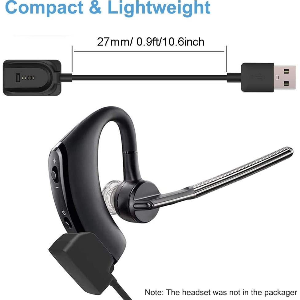 Cable de Carga USB Reemplazo Plantronics Voyager Legend 27cm 2-Pack