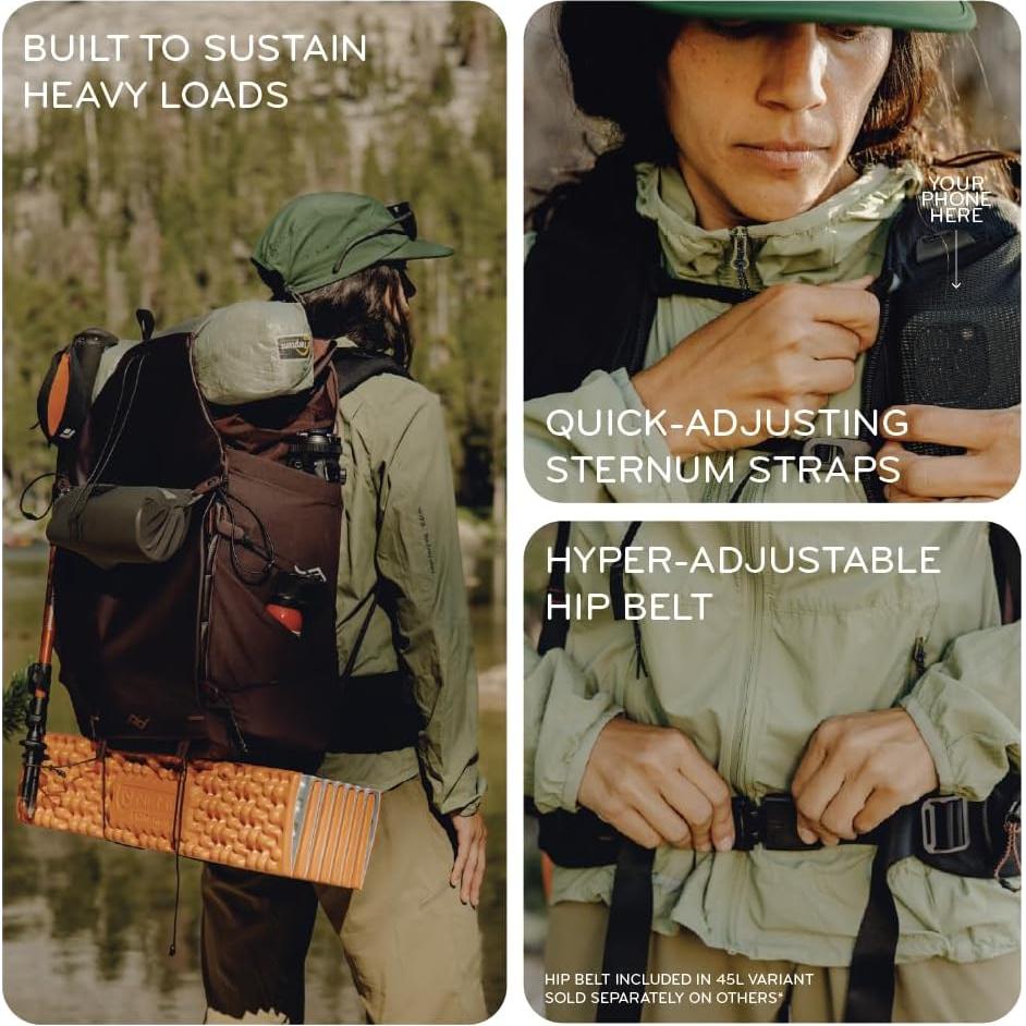 Mochila de Exterior Peak Design 25L Negra Compacta y Ligera