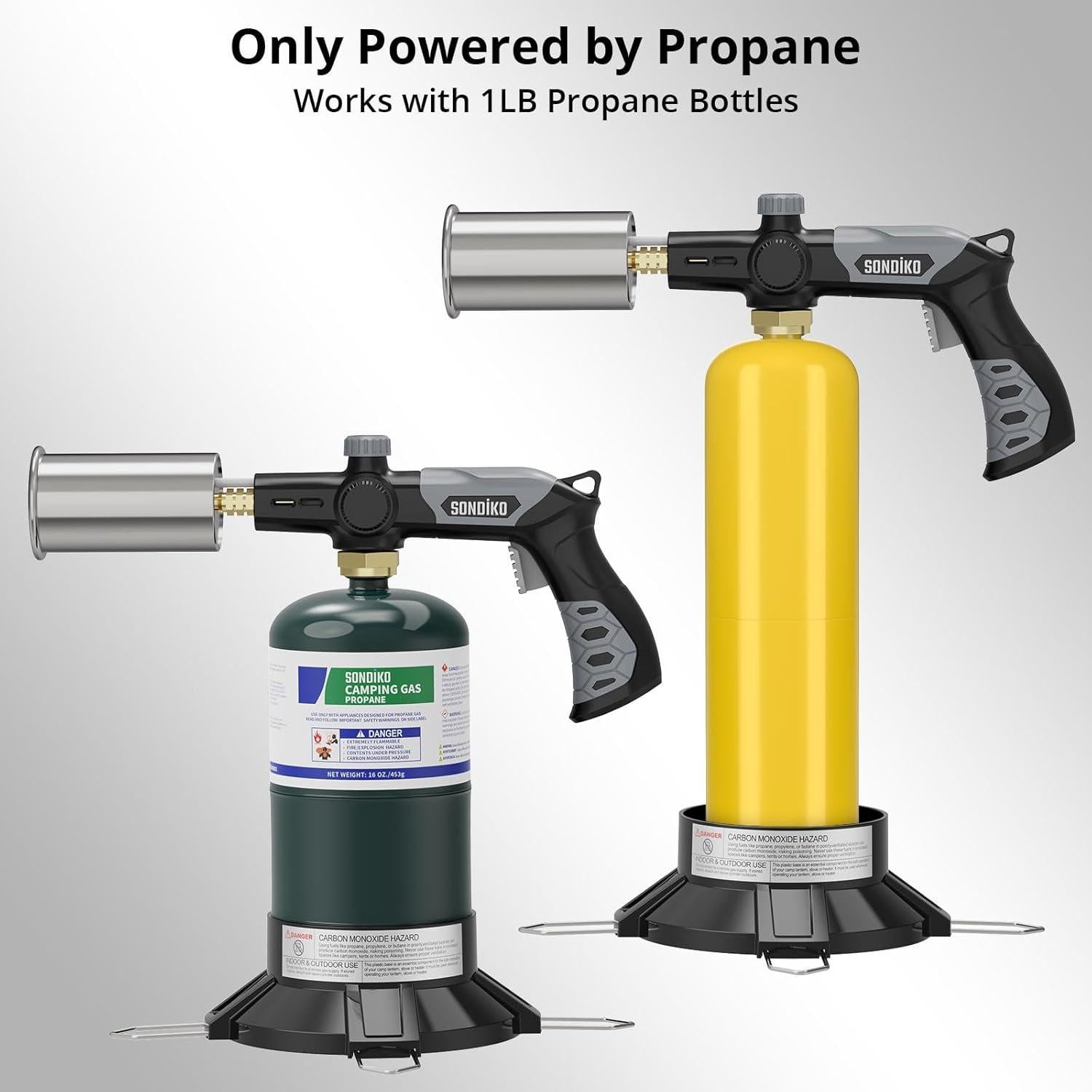 Antorcha de Propano Sondiko L8010 con Base Soporte Gas